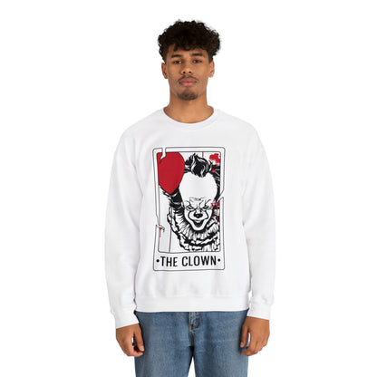 The Clown Tarot Card Crewneck Sweatshirt