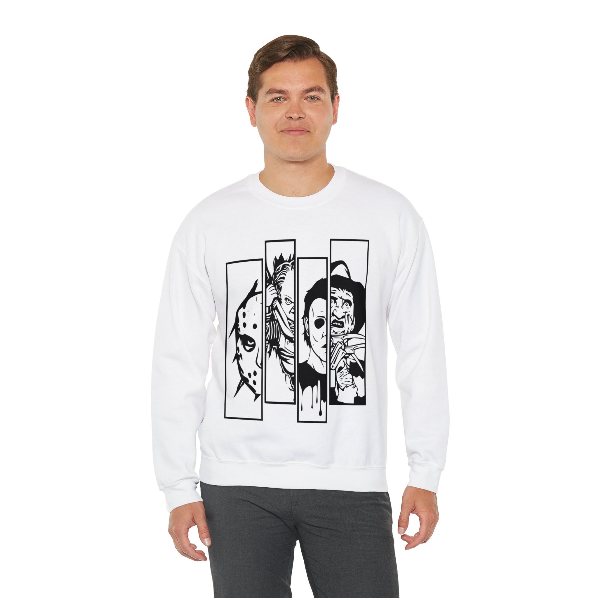 Horror Movie Friends Crewneck Sweatshirt