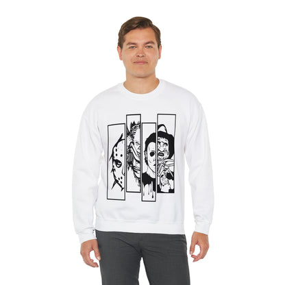 Horror Movie Friends Crewneck Sweatshirt