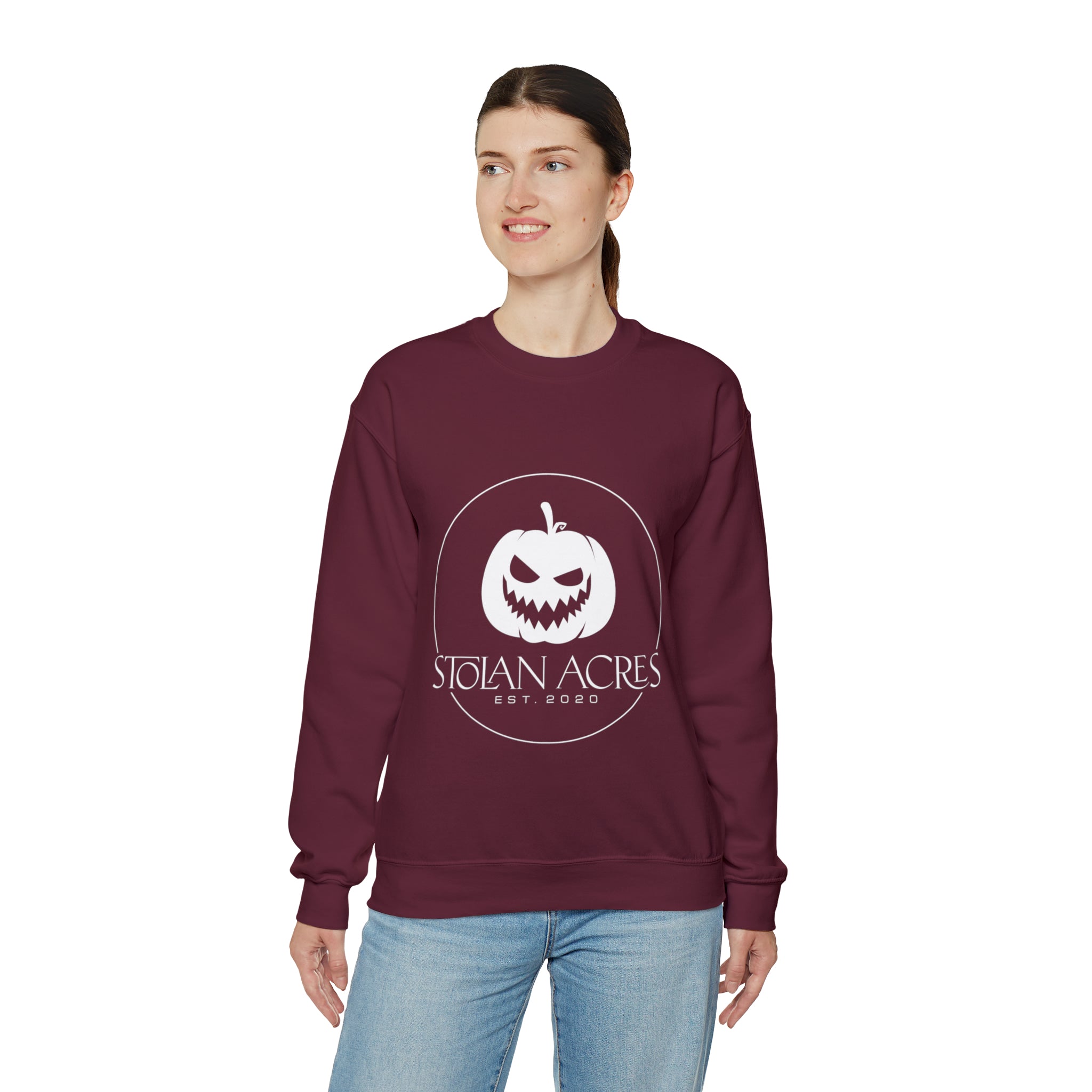 Stolan Acres Jack-O-Lantern Crewneck Sweatshirt