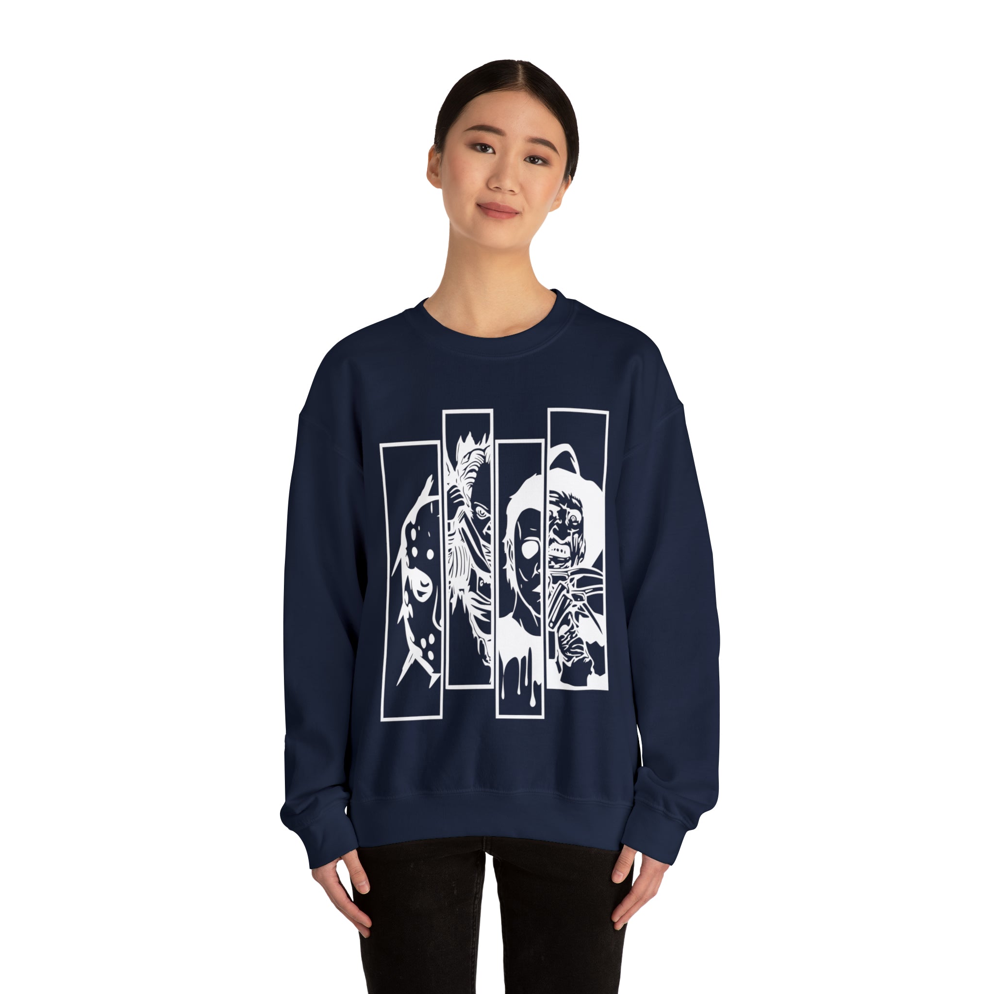 Horror Movie Friends Crewneck Sweatshirt