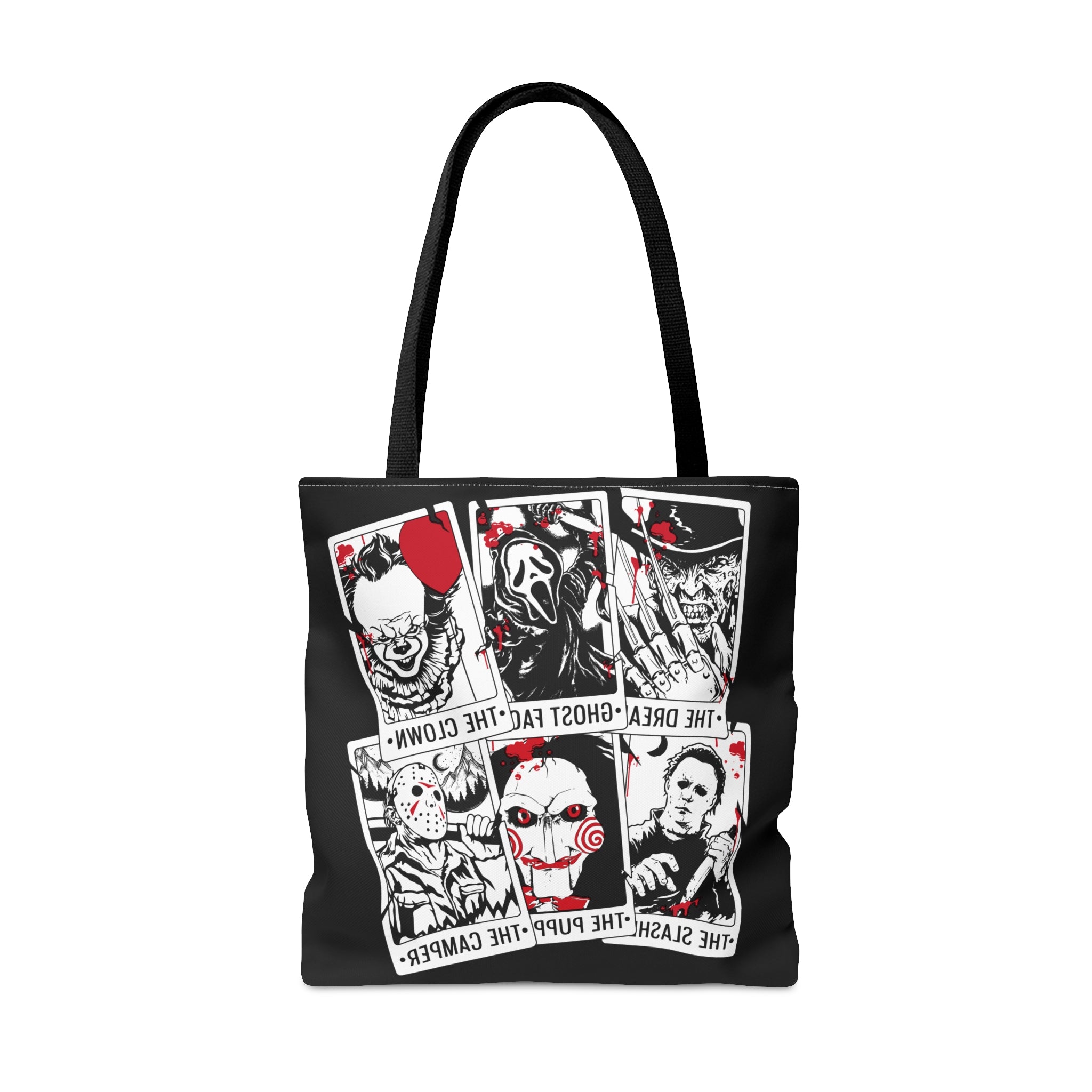 Horror Movie Killers Tarot Card Tote Bag