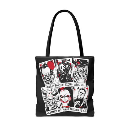Horror Movie Killers Tarot Card Tote Bag
