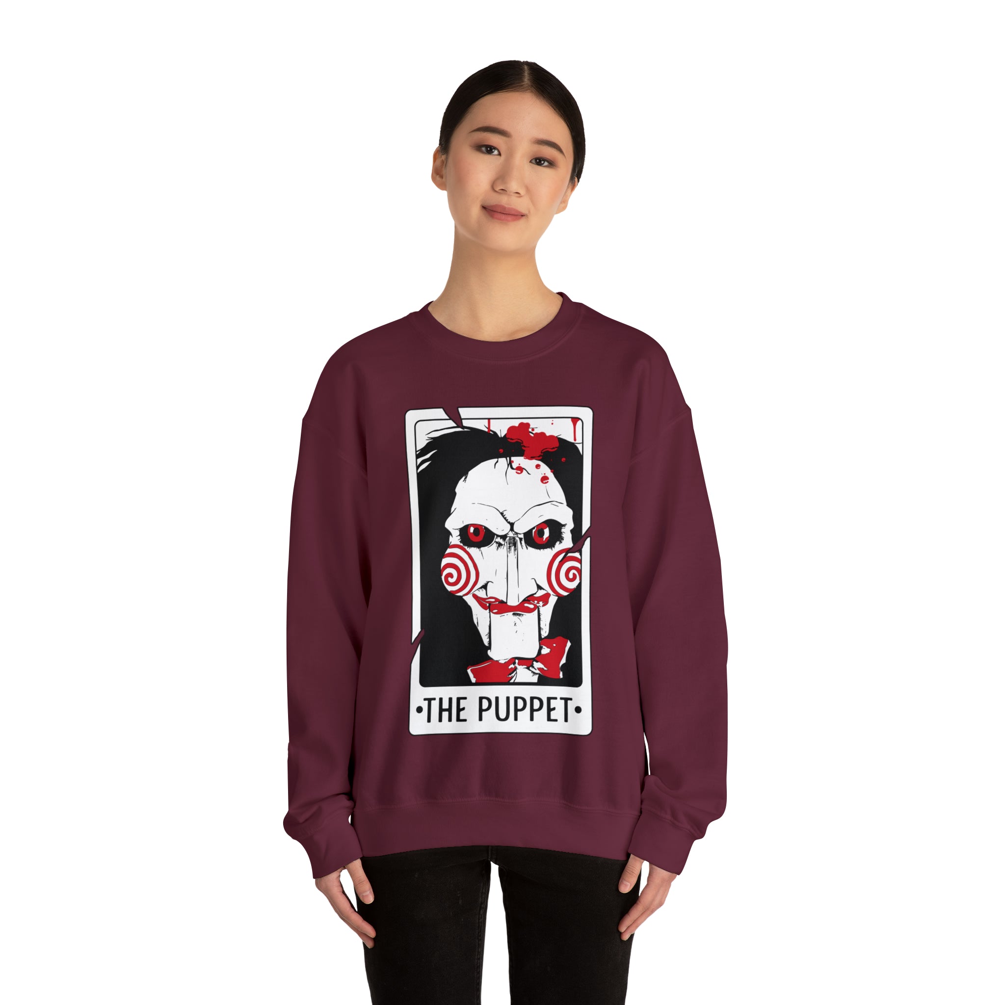 The Puppet Tarot Card Crewneck Sweatshirt