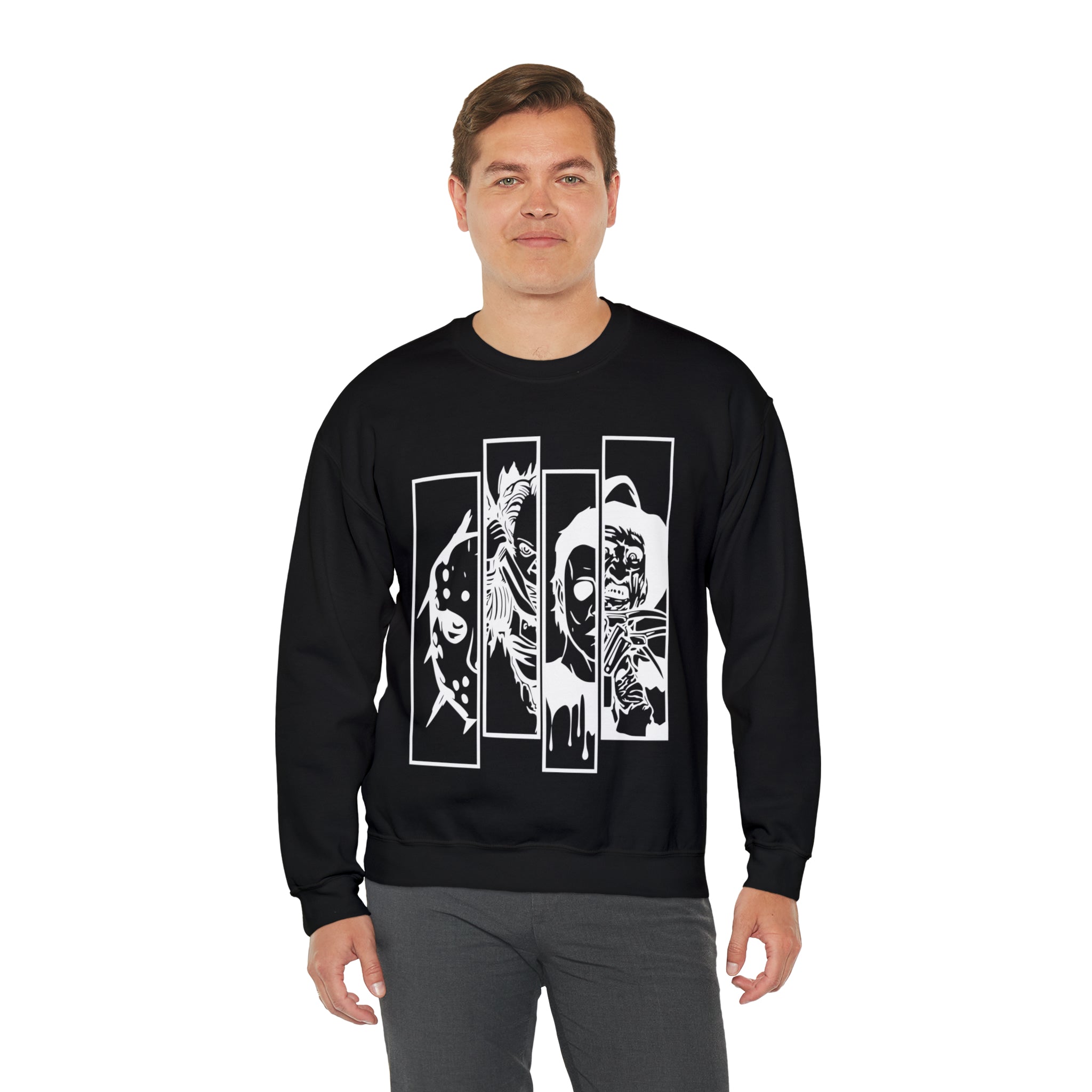 Horror Movie Friends Crewneck Sweatshirt