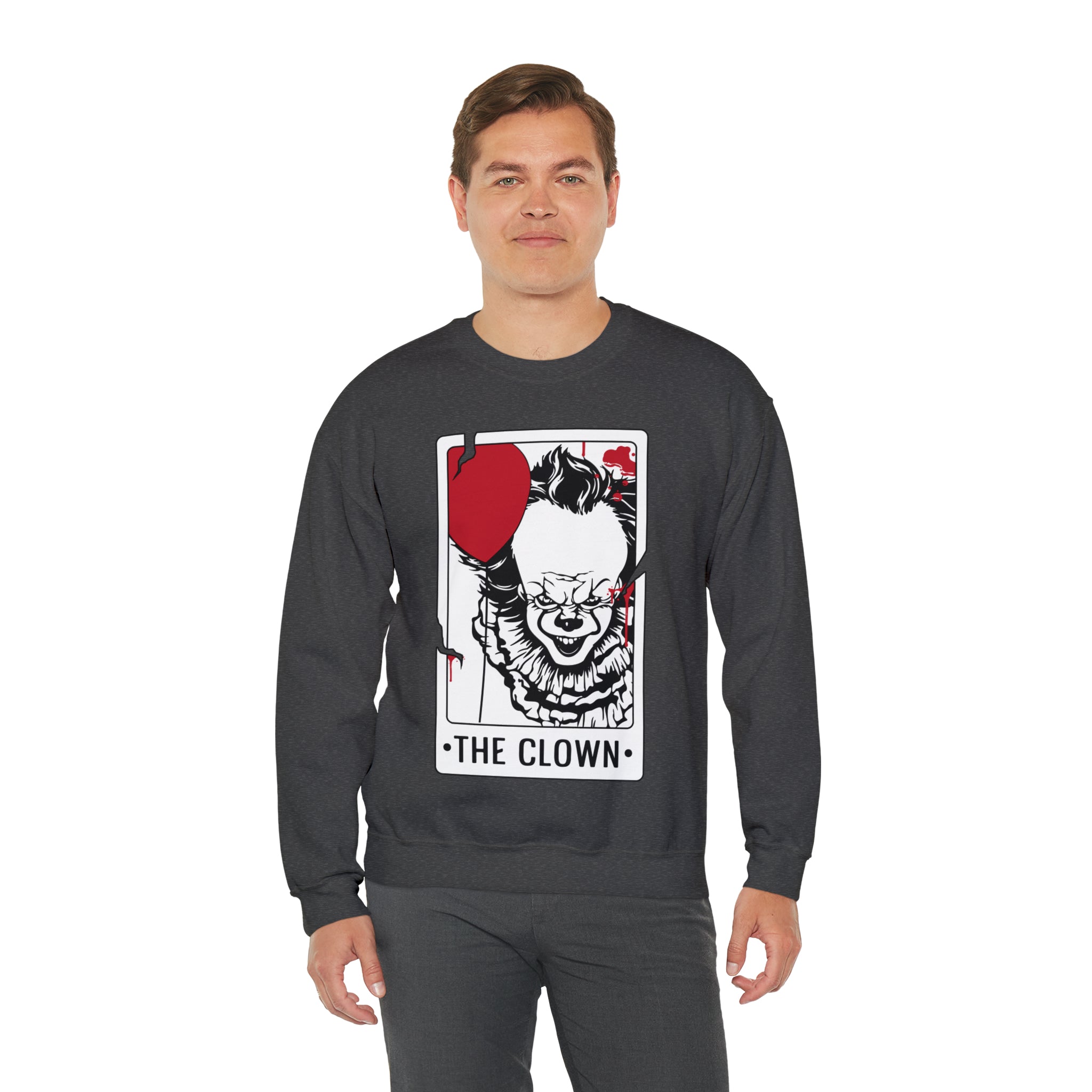 The Clown Tarot Card Crewneck Sweatshirt