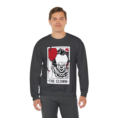 The Clown Tarot Card Crewneck Sweatshirt