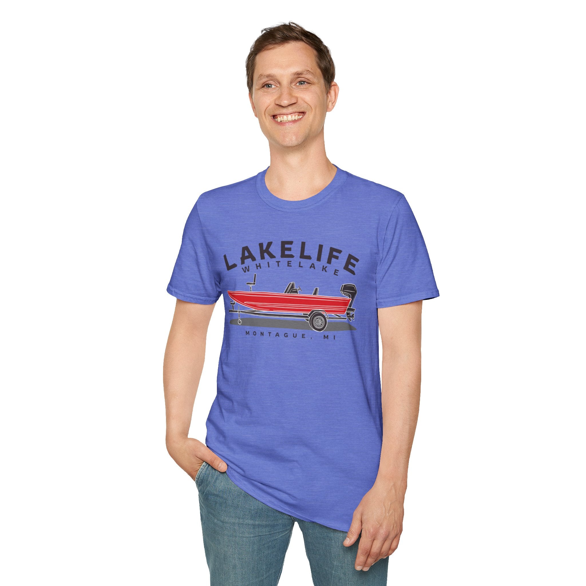 White Lake Fishing | Unisex Softstyle T-Shirt