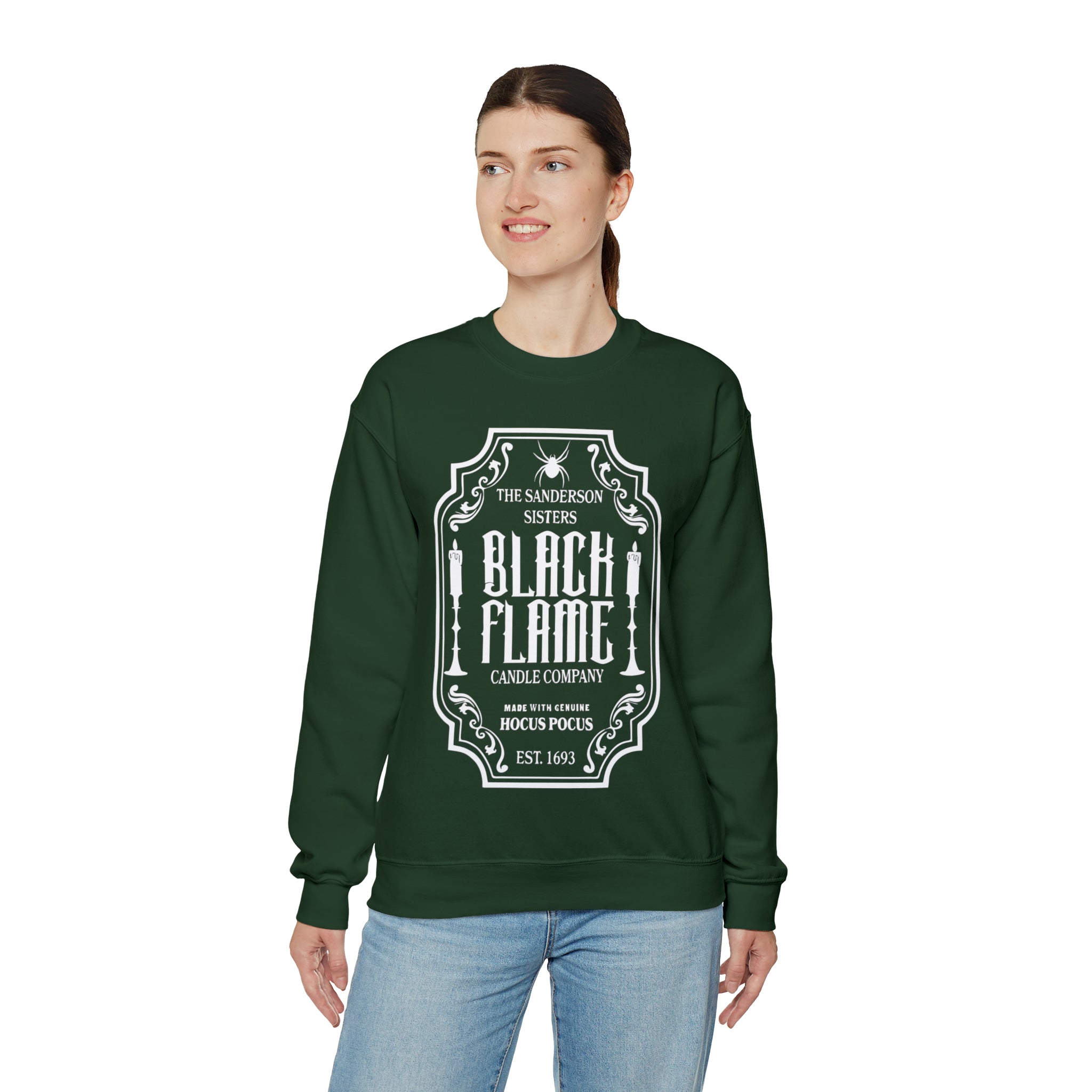 Sanderson Sisters Black Flame Candle Co Crewneck Sweatshirt