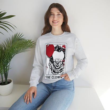 The Clown Tarot Card Crewneck Sweatshirt