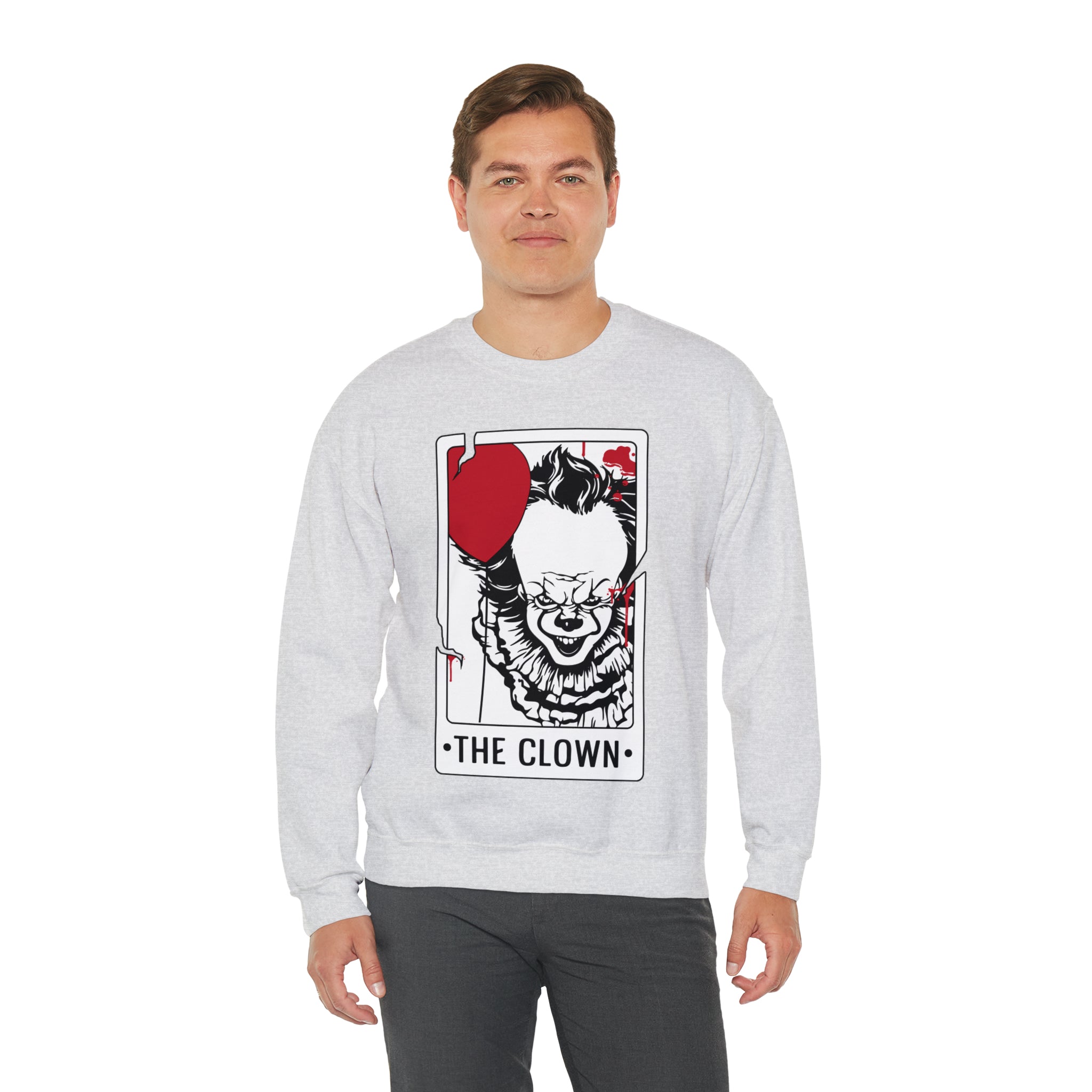 The Clown Tarot Card Crewneck Sweatshirt