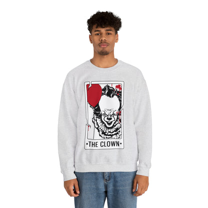The Clown Tarot Card Crewneck Sweatshirt