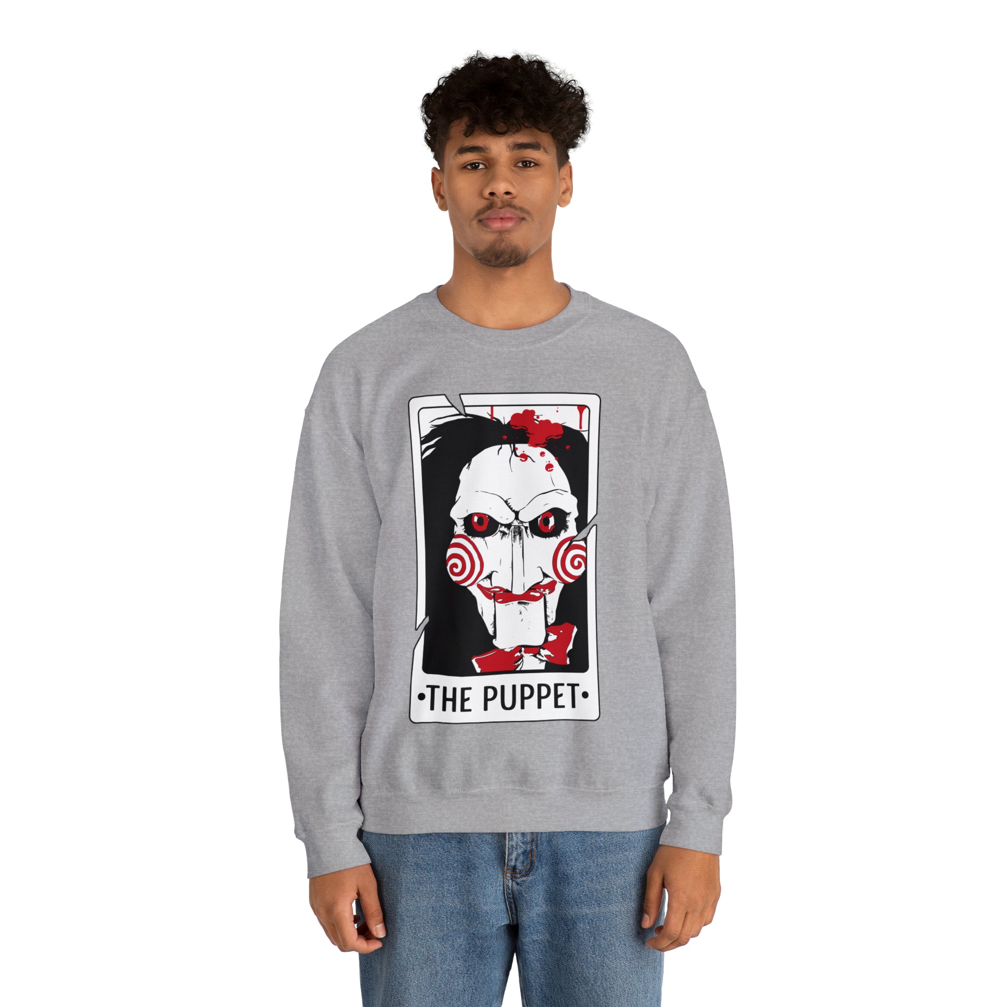 The Puppet Tarot Card Crewneck Sweatshirt