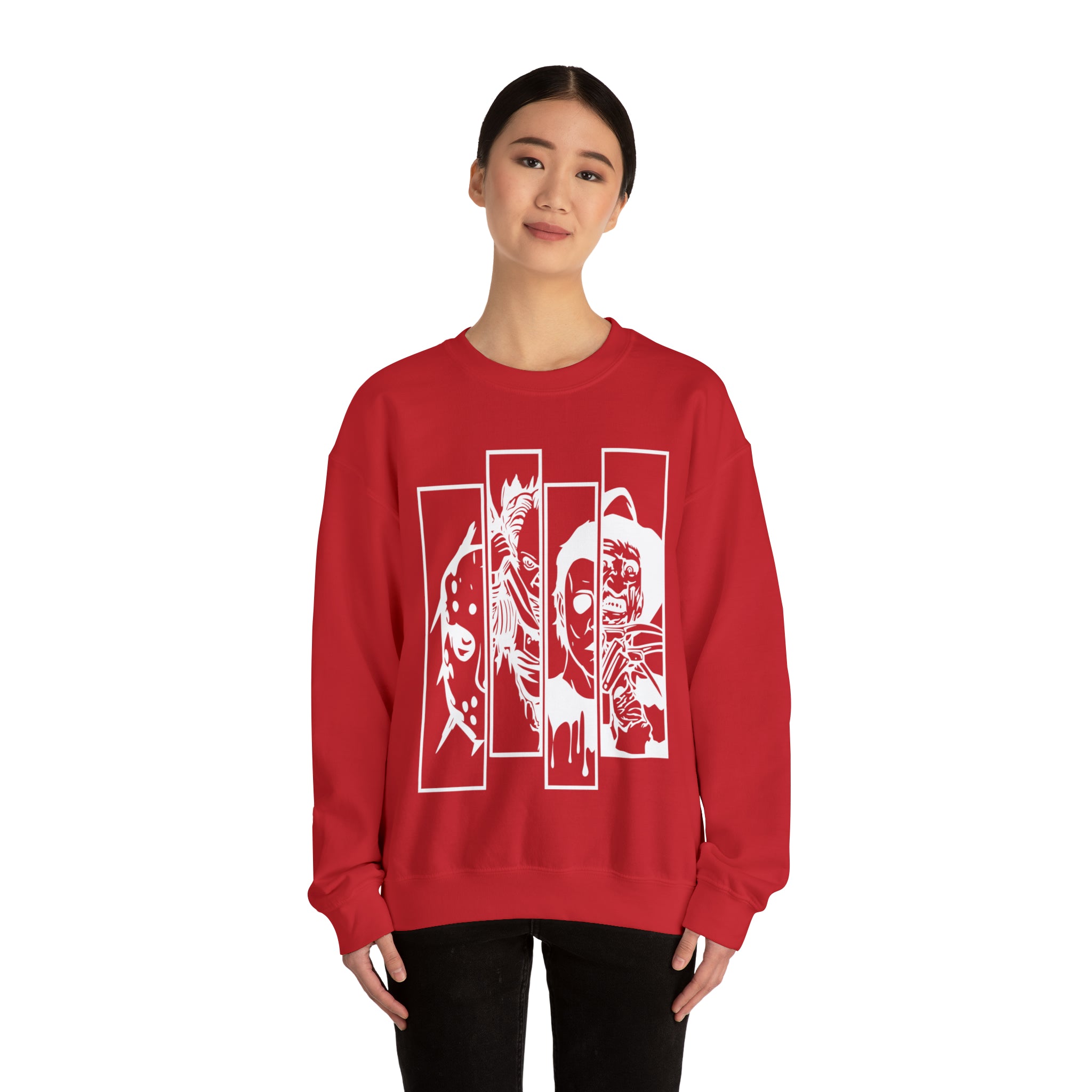Horror Movie Friends Crewneck Sweatshirt