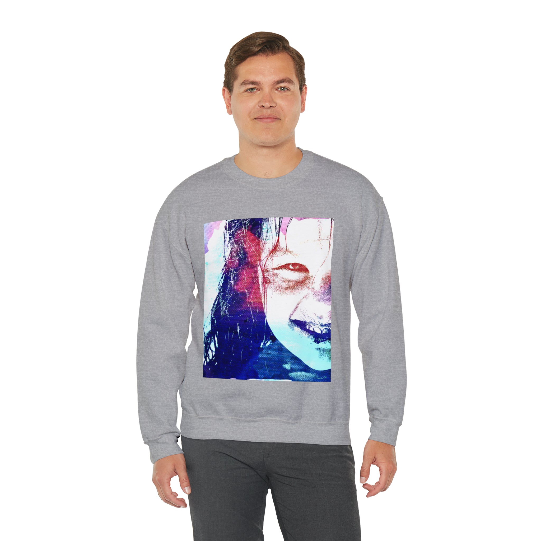 Exorcist Crewneck Sweatshirt (Pink and Navy Variant)