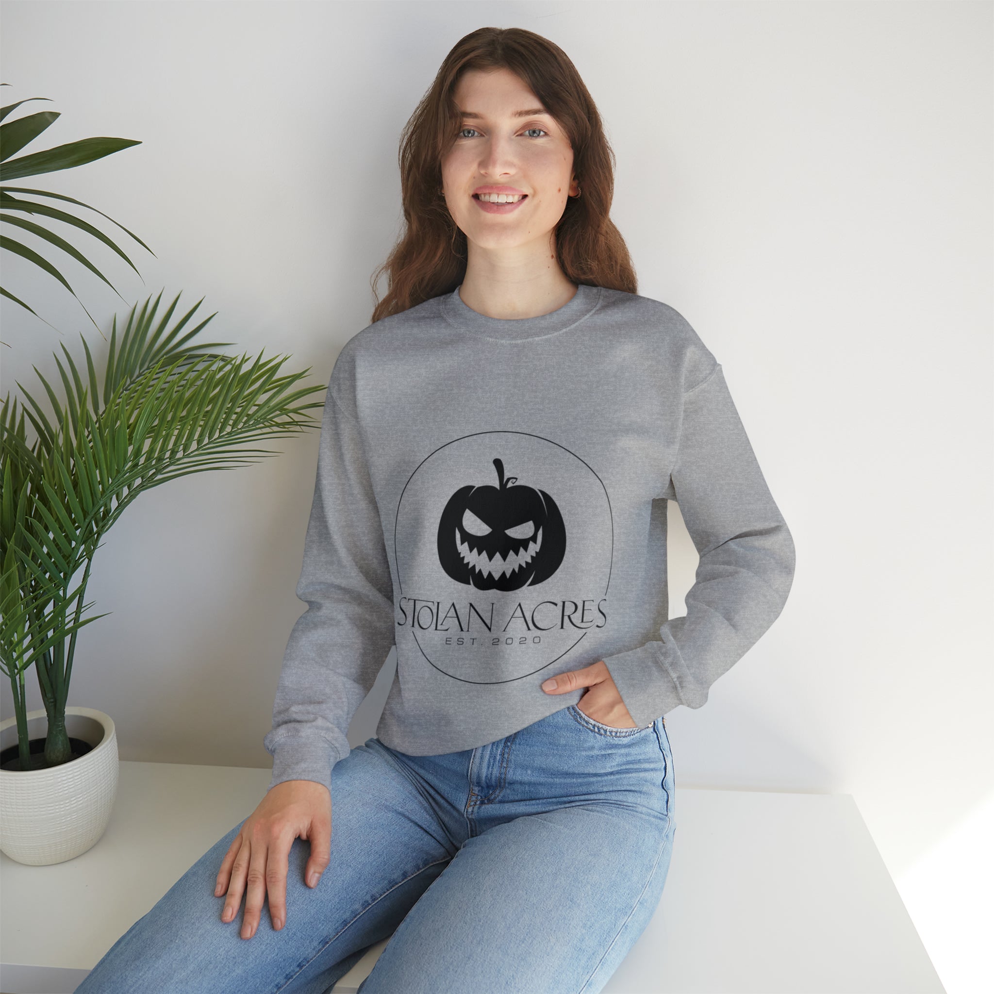 Stolan Acres Jack-O-Lantern Crewneck Sweatshirt