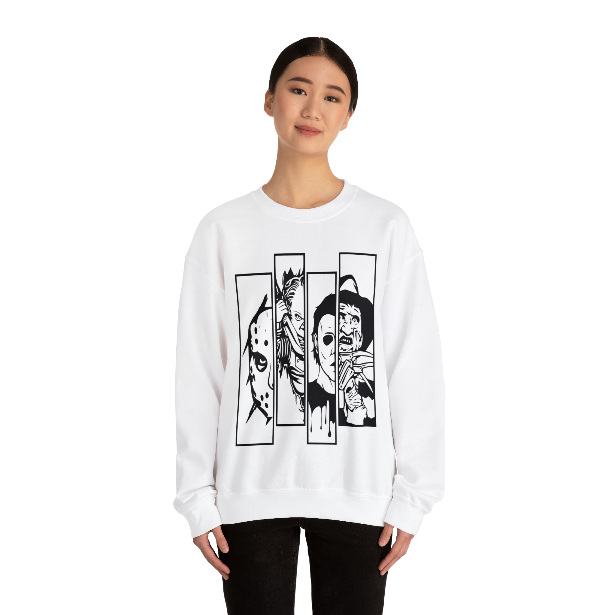Horror Movie Friends Crewneck Sweatshirt