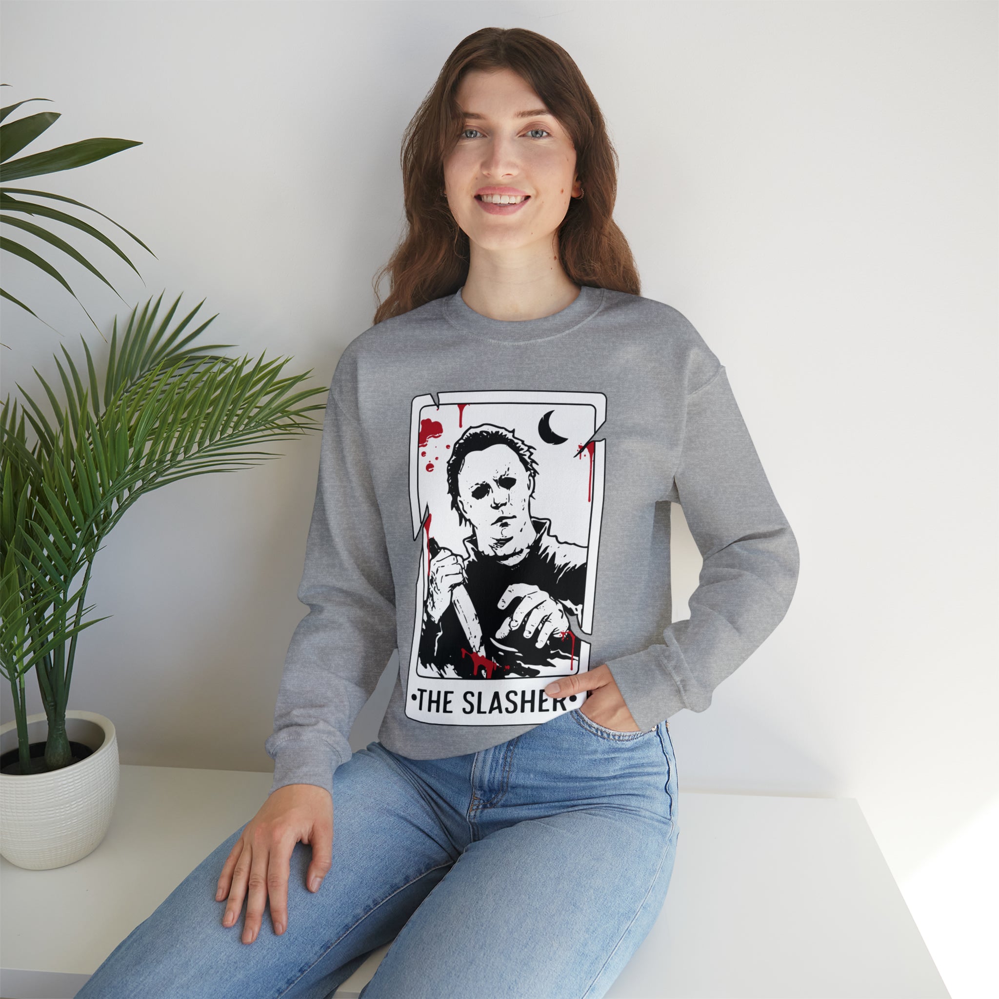 The Slasher Tarot Card Crewneck Sweatshirt