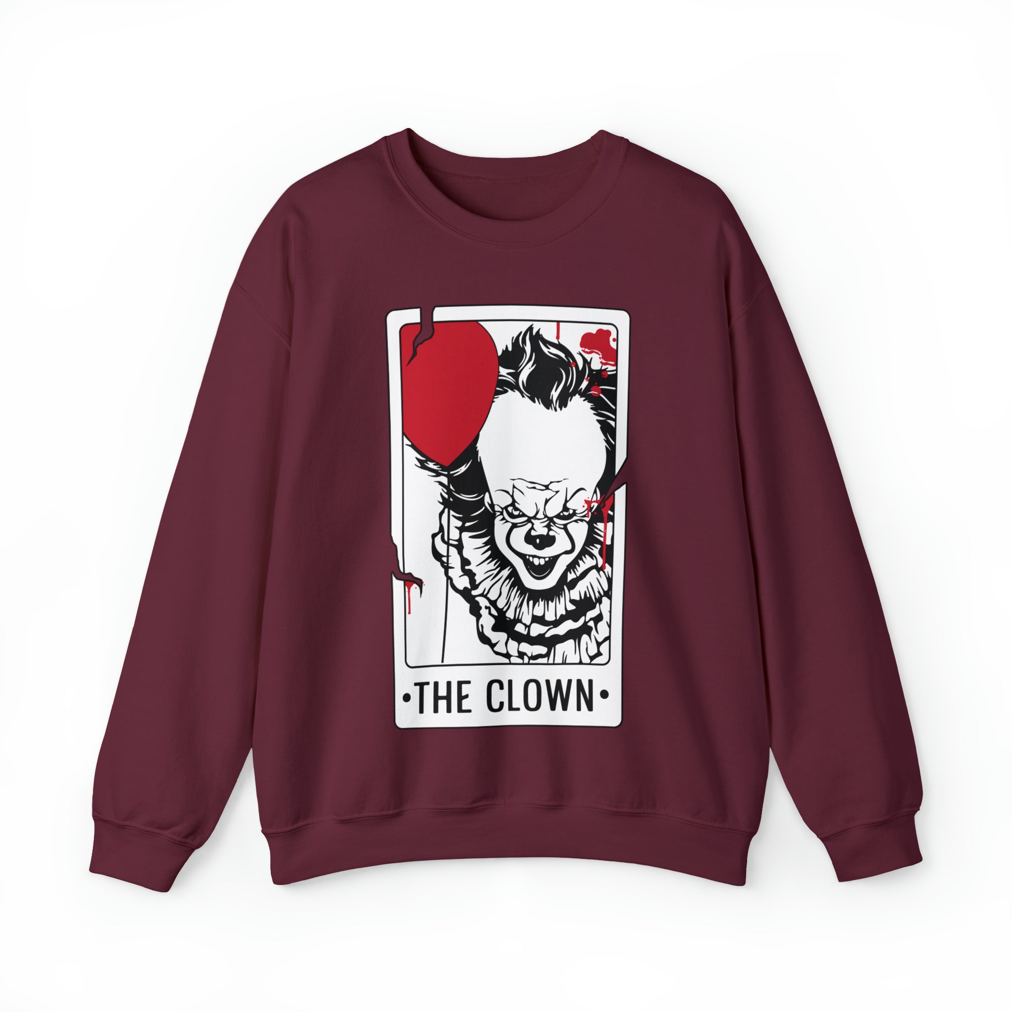 The Clown Tarot Card Crewneck Sweatshirt