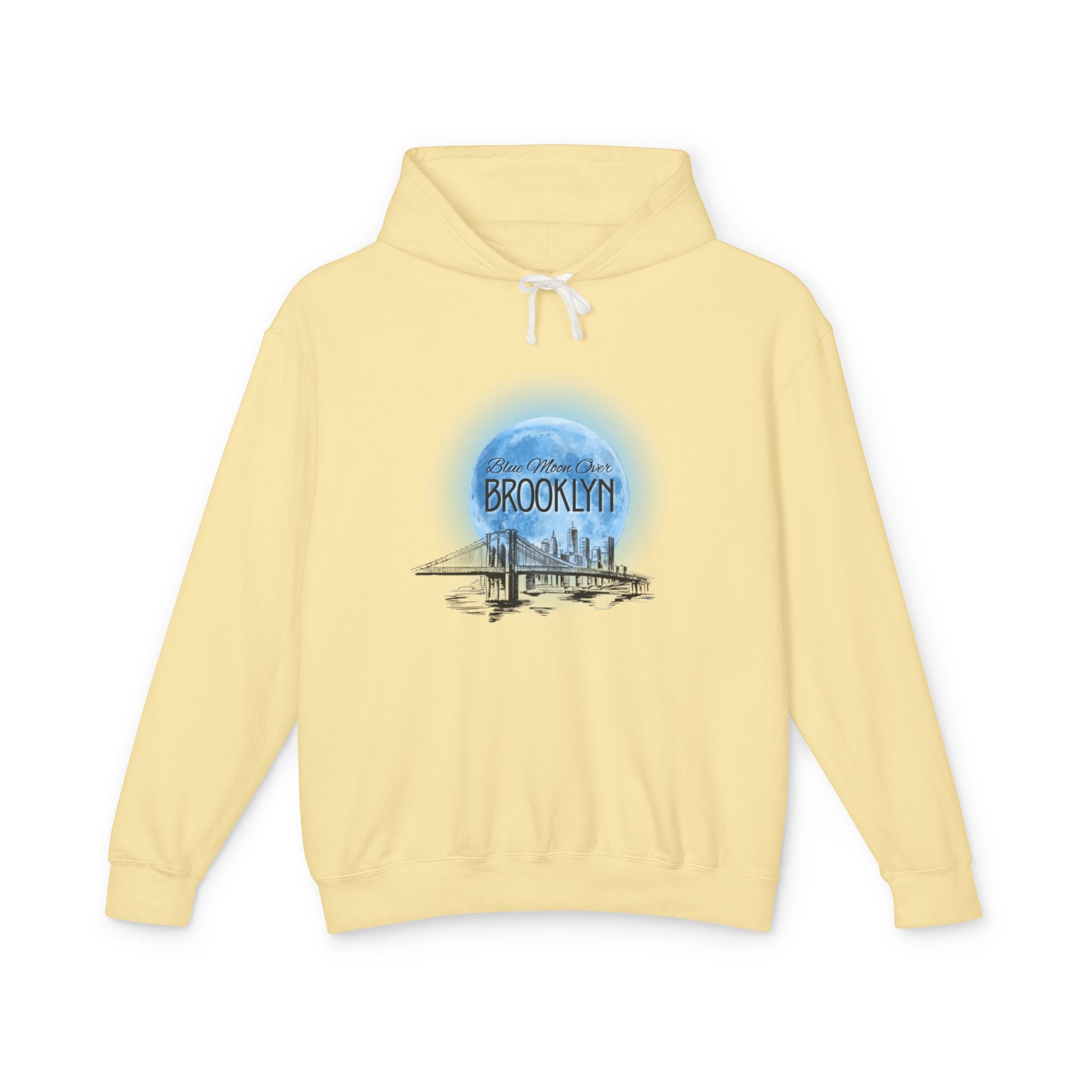 Blue Moon Over Brooklyn | Unisex Lightweight Hoodie