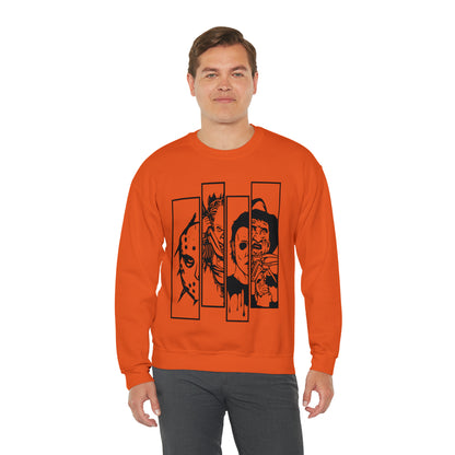 Horror Movie Friends Crewneck Sweatshirt