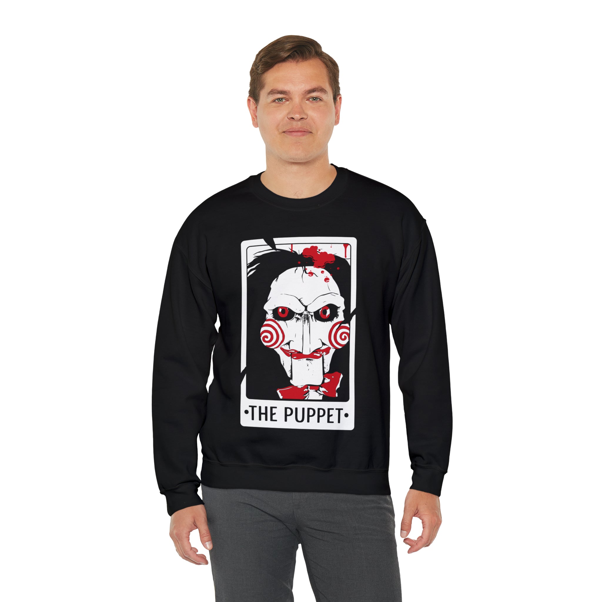 The Puppet Tarot Card Crewneck Sweatshirt