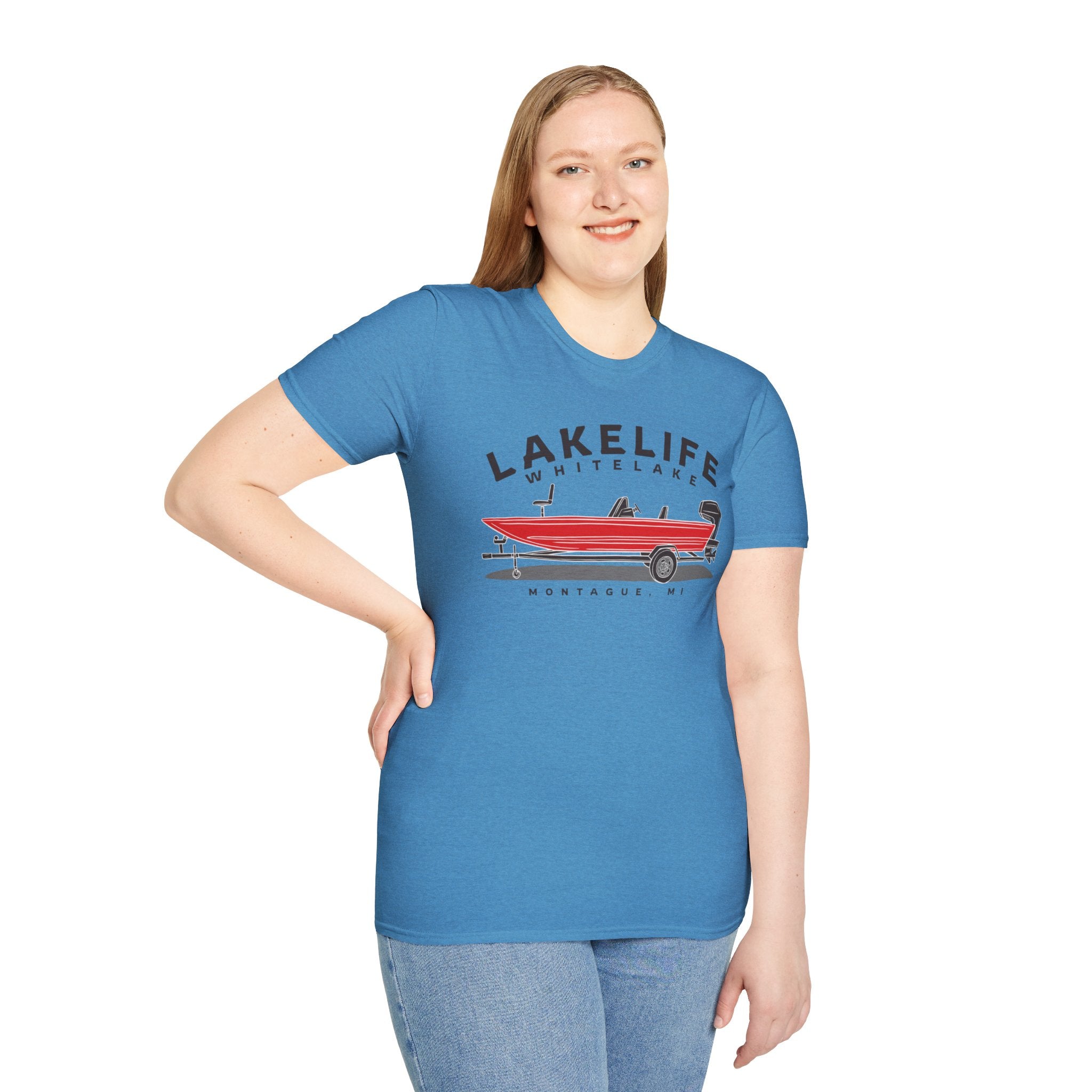 White Lake Fishing | Unisex Softstyle T-Shirt