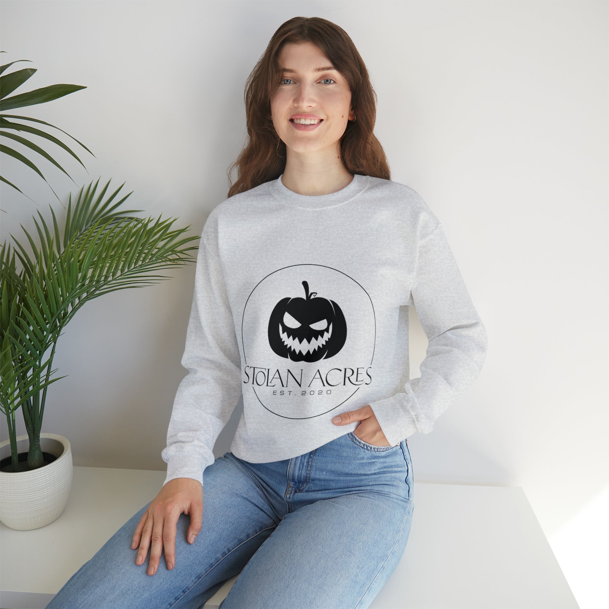 Stolan Acres Jack-O-Lantern Crewneck Sweatshirt