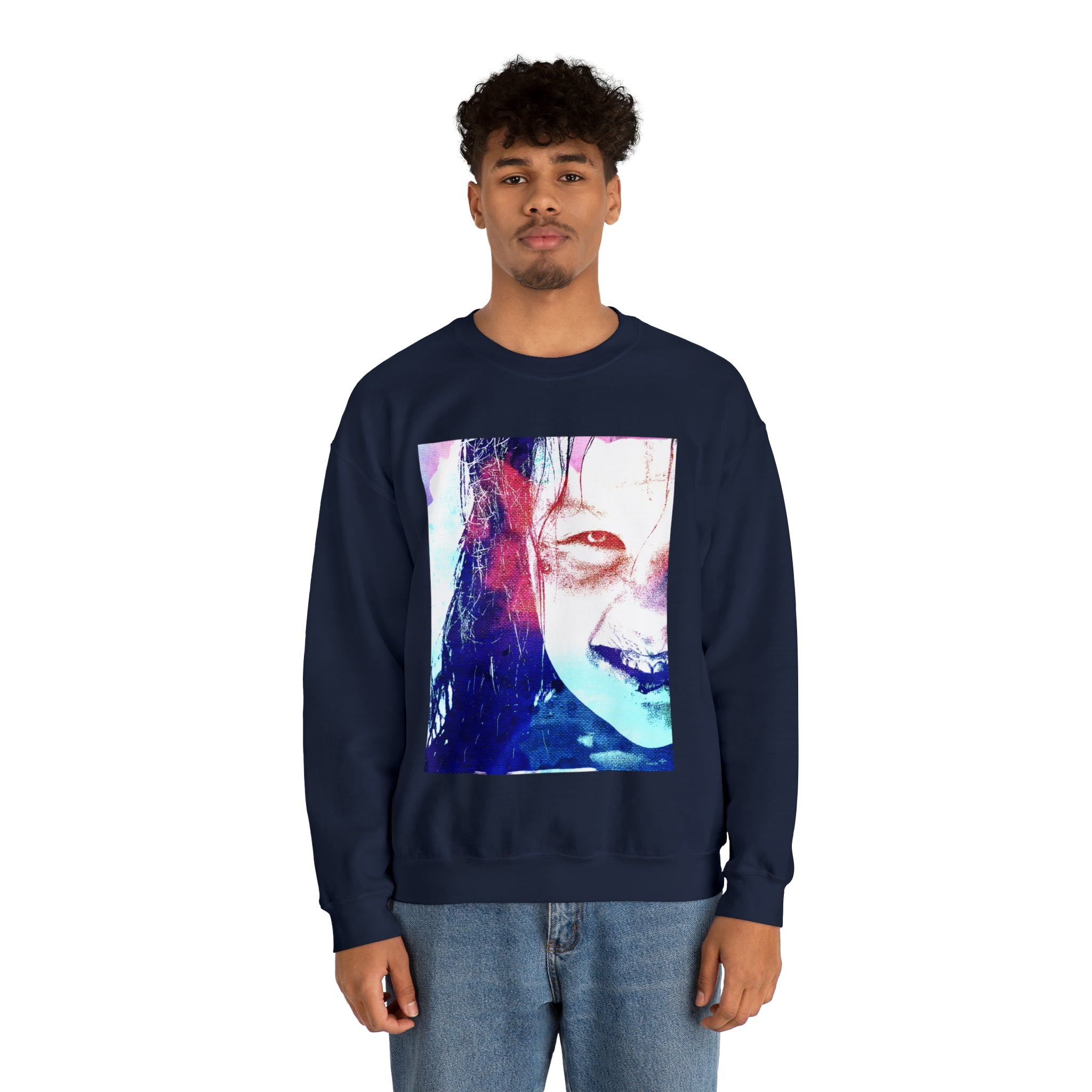 Exorcist Crewneck Sweatshirt (Pink and Navy Variant)