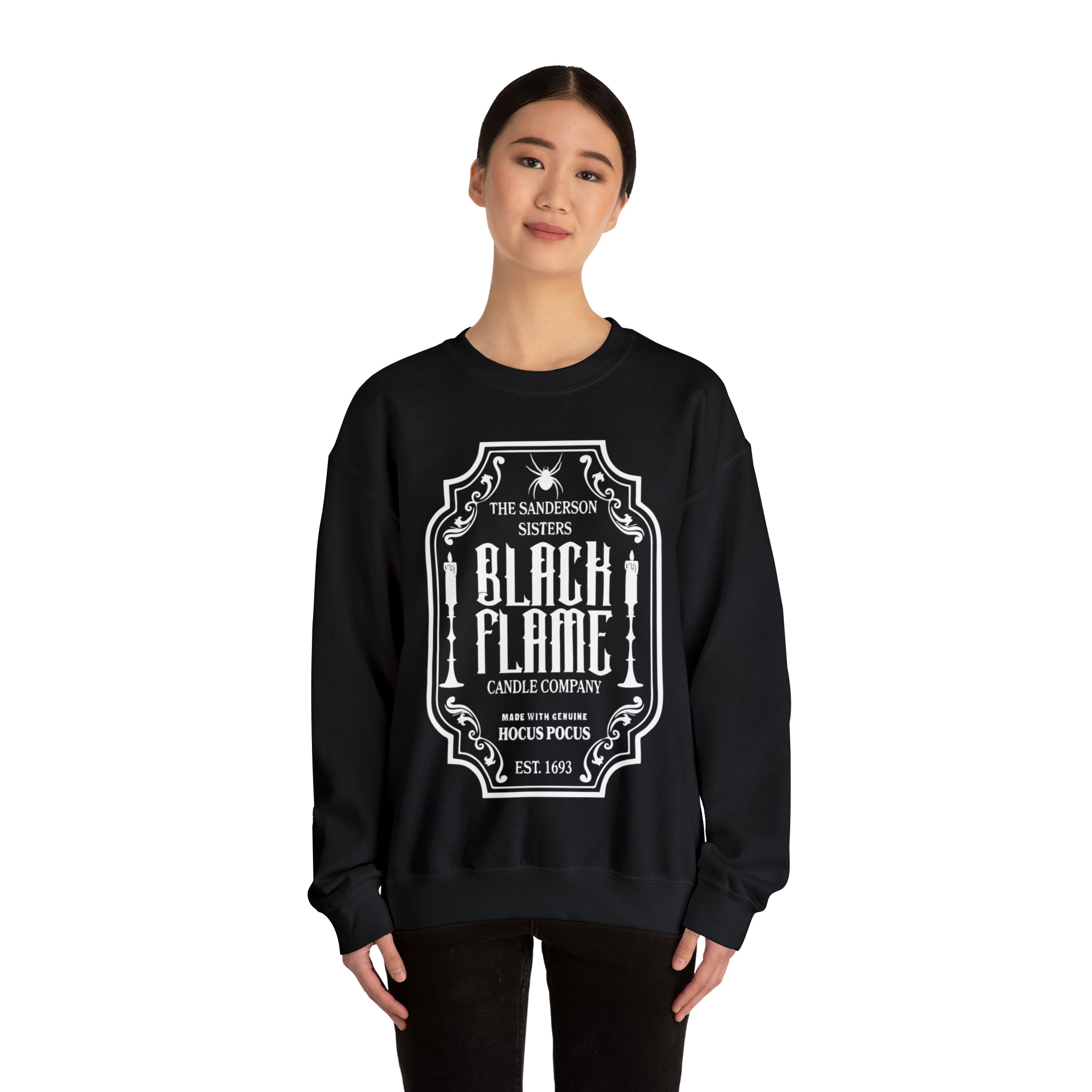 Sanderson Sisters Black Flame Candle Co Crewneck Sweatshirt