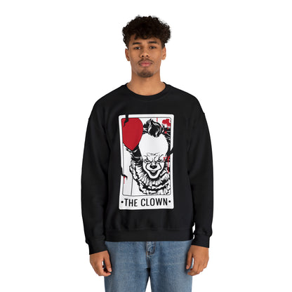 The Clown Tarot Card Crewneck Sweatshirt