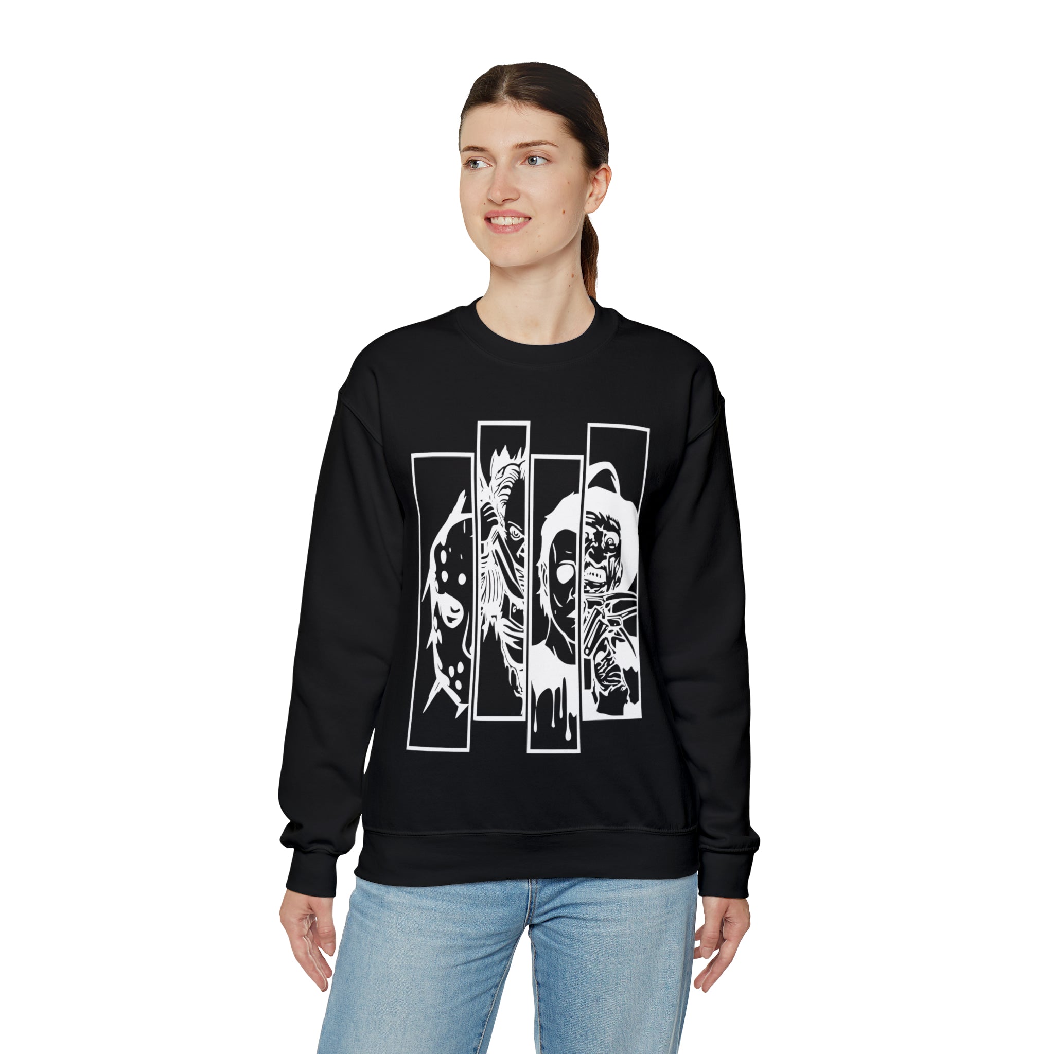 Horror Movie Friends Crewneck Sweatshirt