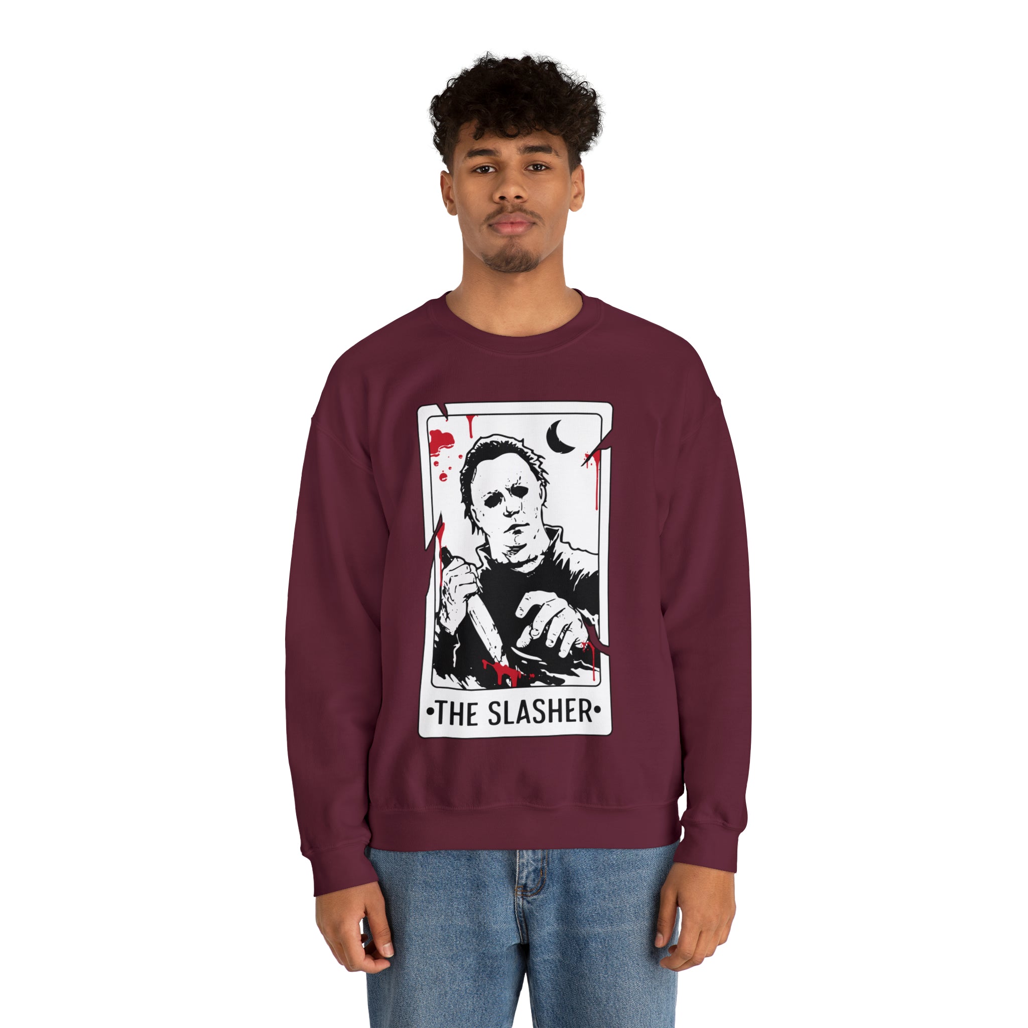 The Slasher Tarot Card Crewneck Sweatshirt