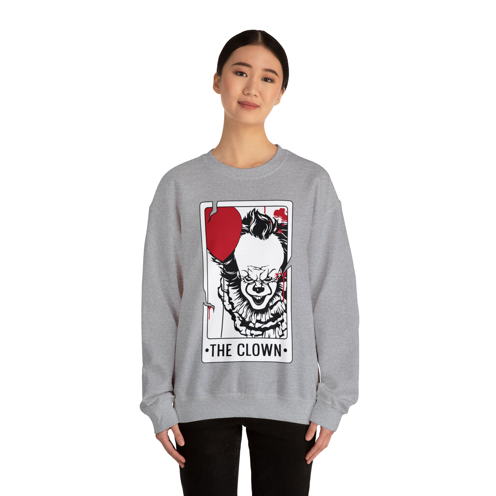 The Clown Tarot Card Crewneck Sweatshirt