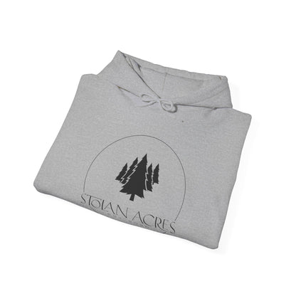 Stolan Acres | Hooded Sweatshirt (Black Logo)