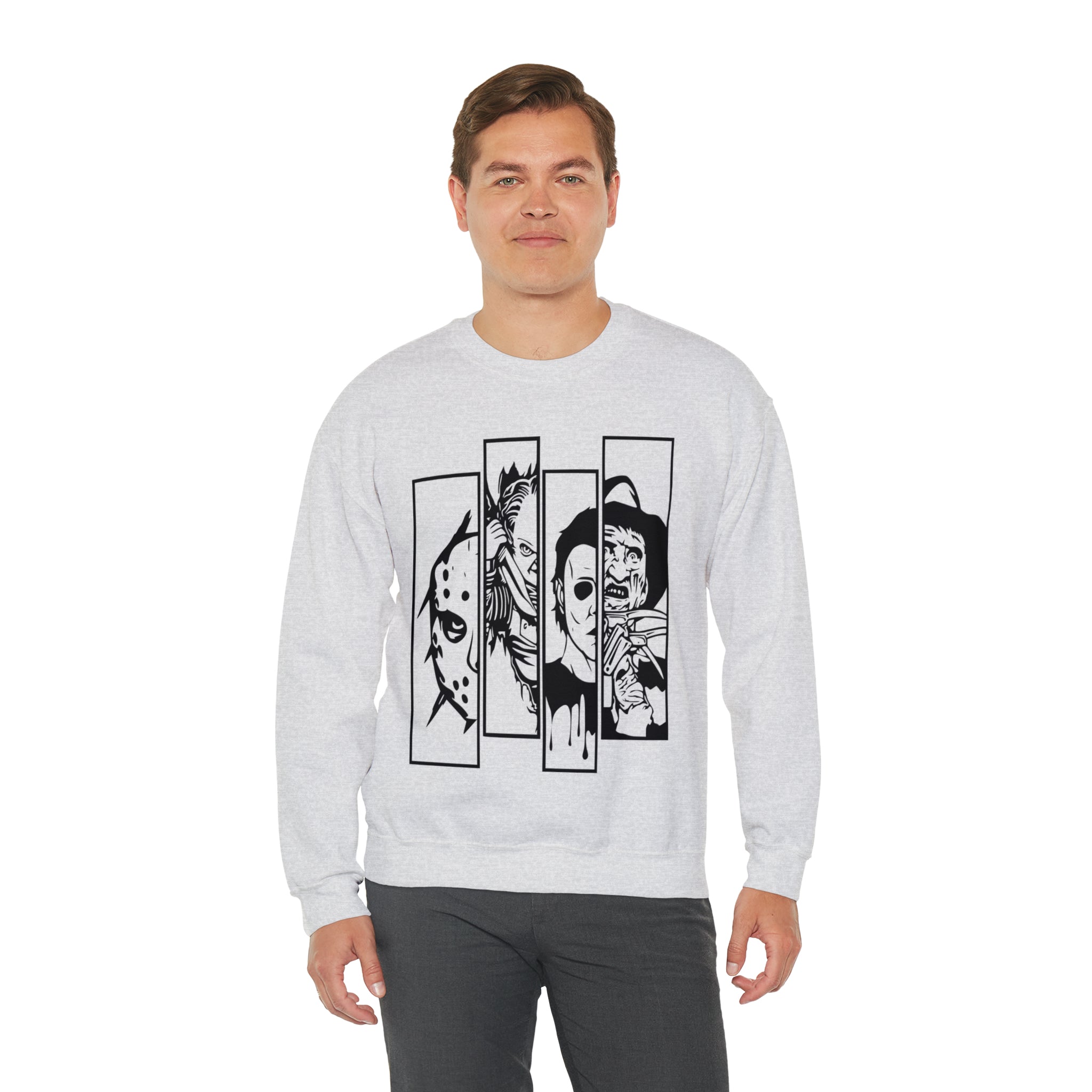 Horror Movie Friends Crewneck Sweatshirt