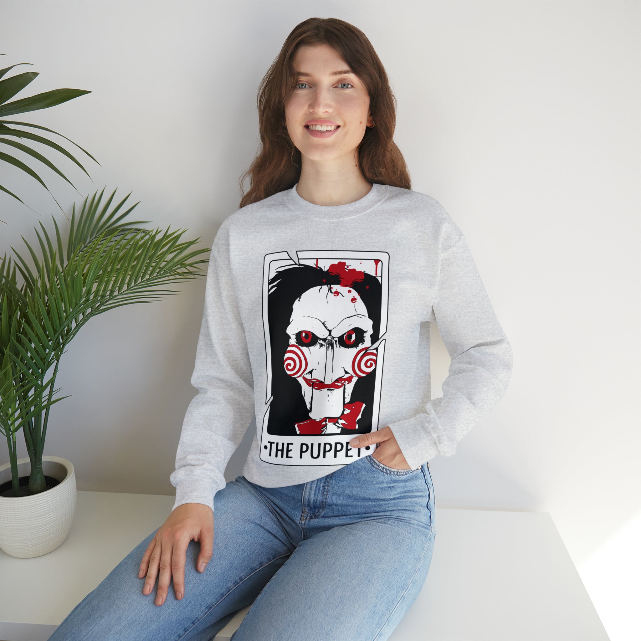 The Puppet Tarot Card Crewneck Sweatshirt