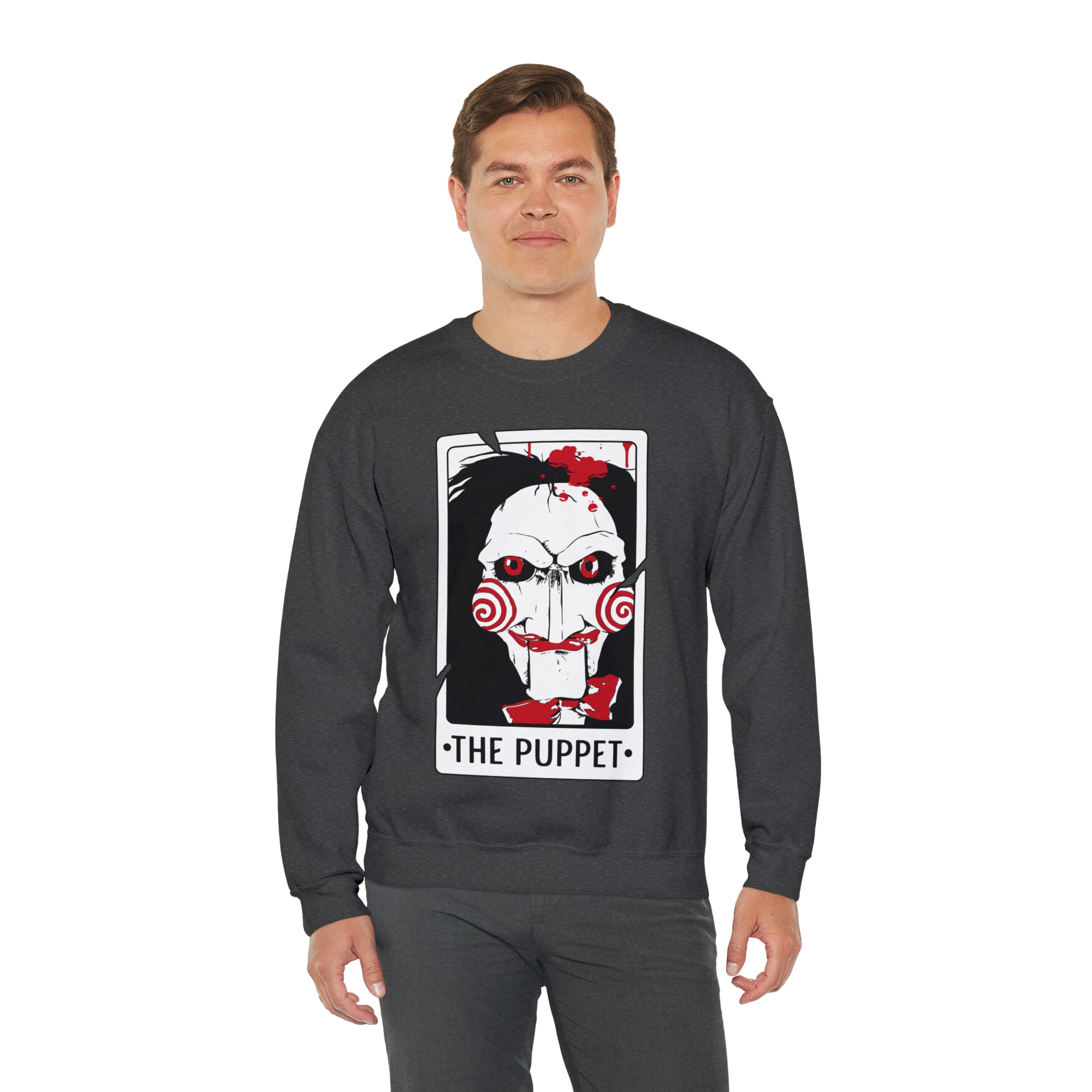 The Puppet Tarot Card Crewneck Sweatshirt