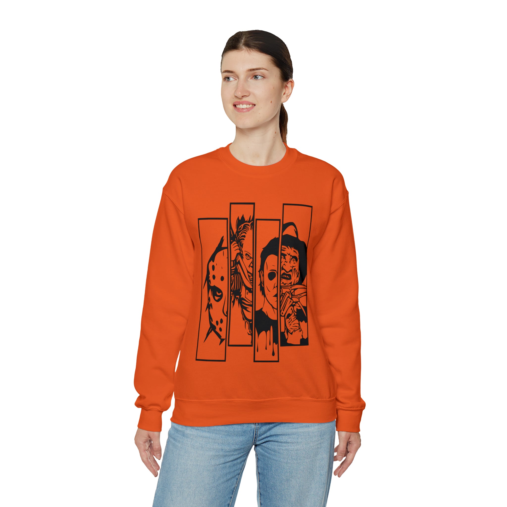 Horror Movie Friends Crewneck Sweatshirt