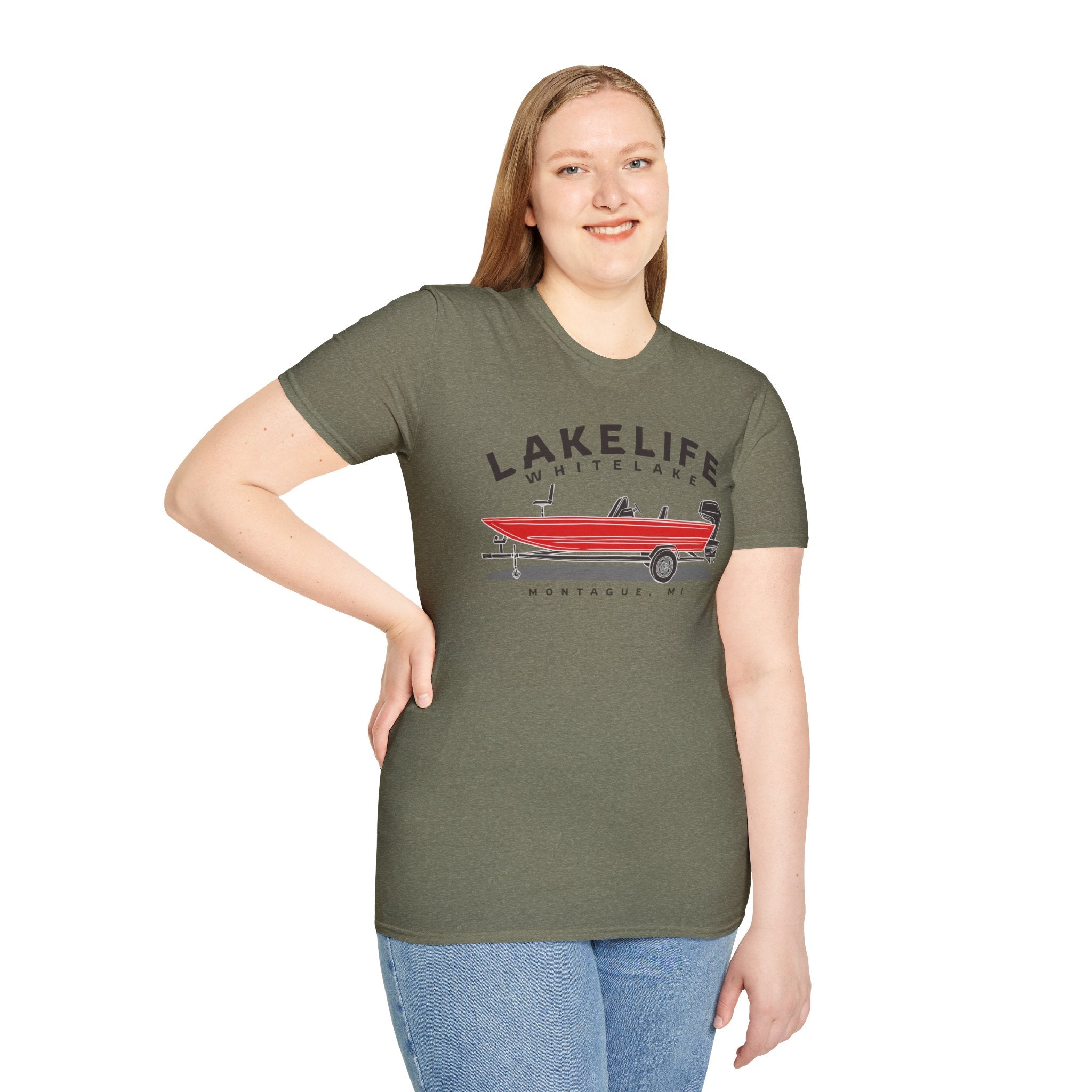 White Lake Fishing | Unisex Softstyle T-Shirt