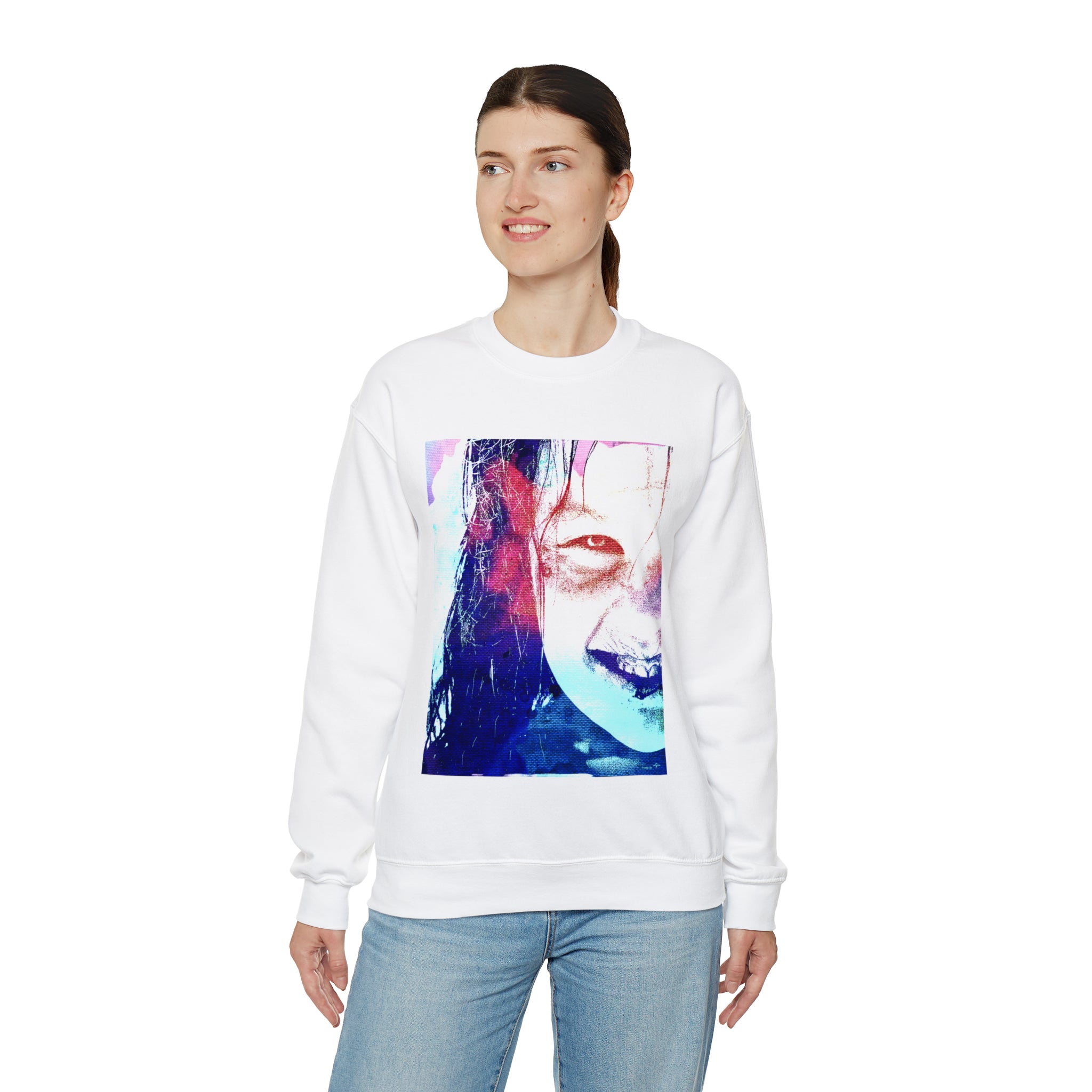Exorcist Crewneck Sweatshirt (Pink and Navy Variant)