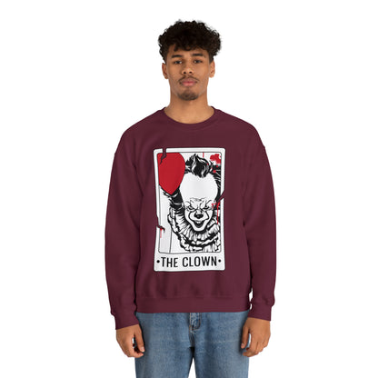 The Clown Tarot Card Crewneck Sweatshirt
