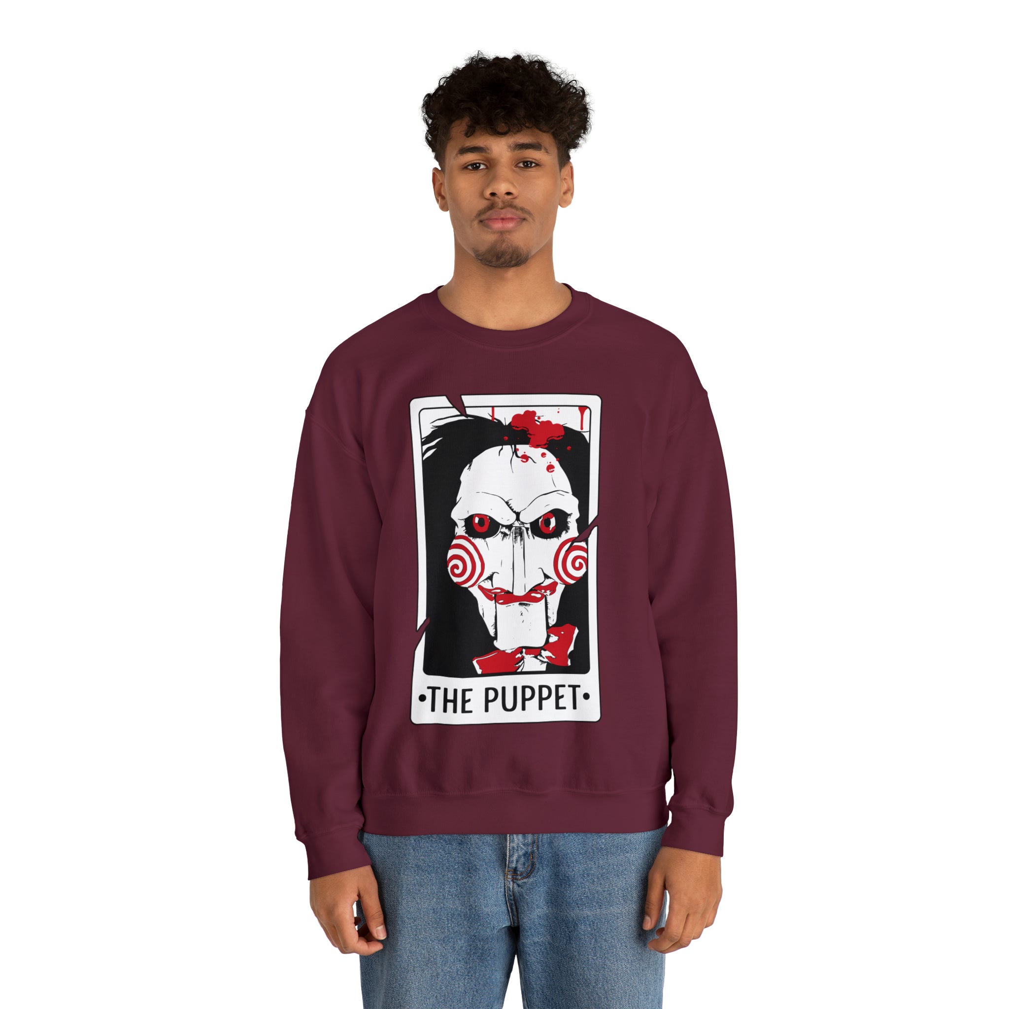The Puppet Tarot Card Crewneck Sweatshirt
