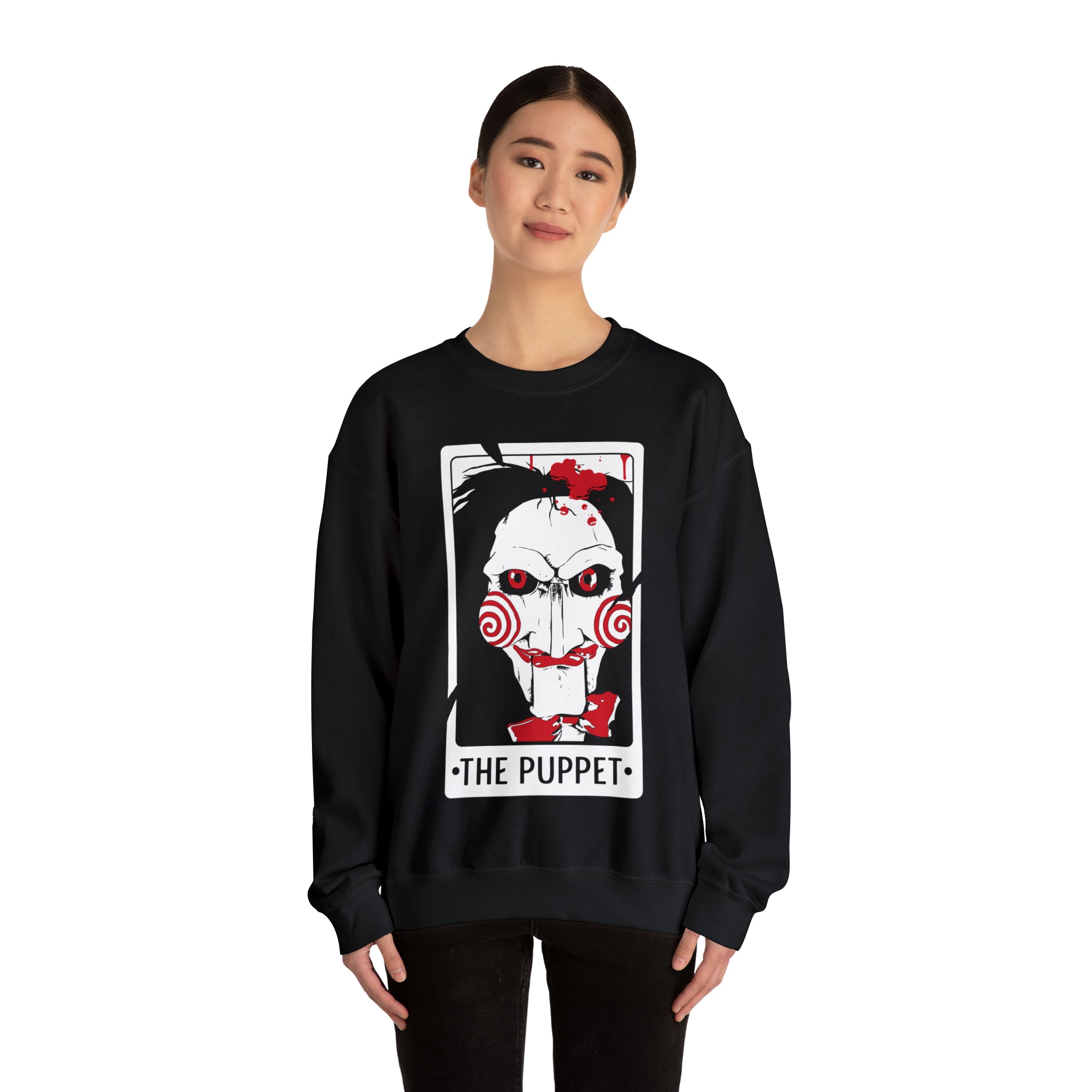 The Puppet Tarot Card Crewneck Sweatshirt