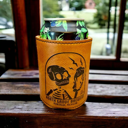 Leather Can Koozies (Set of 2)