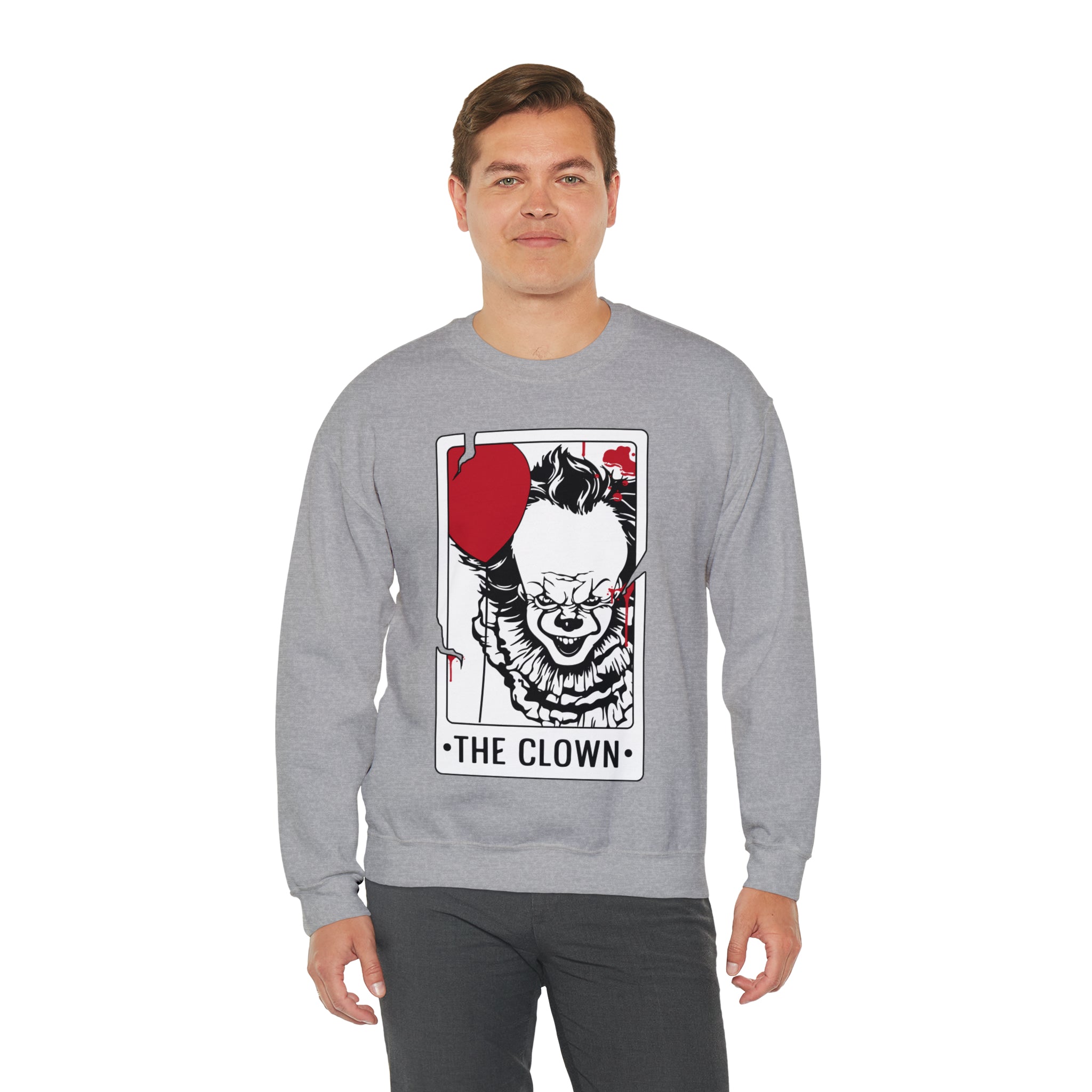 The Clown Tarot Card Crewneck Sweatshirt