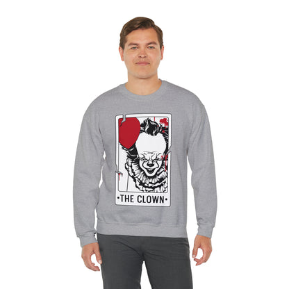 The Clown Tarot Card Crewneck Sweatshirt