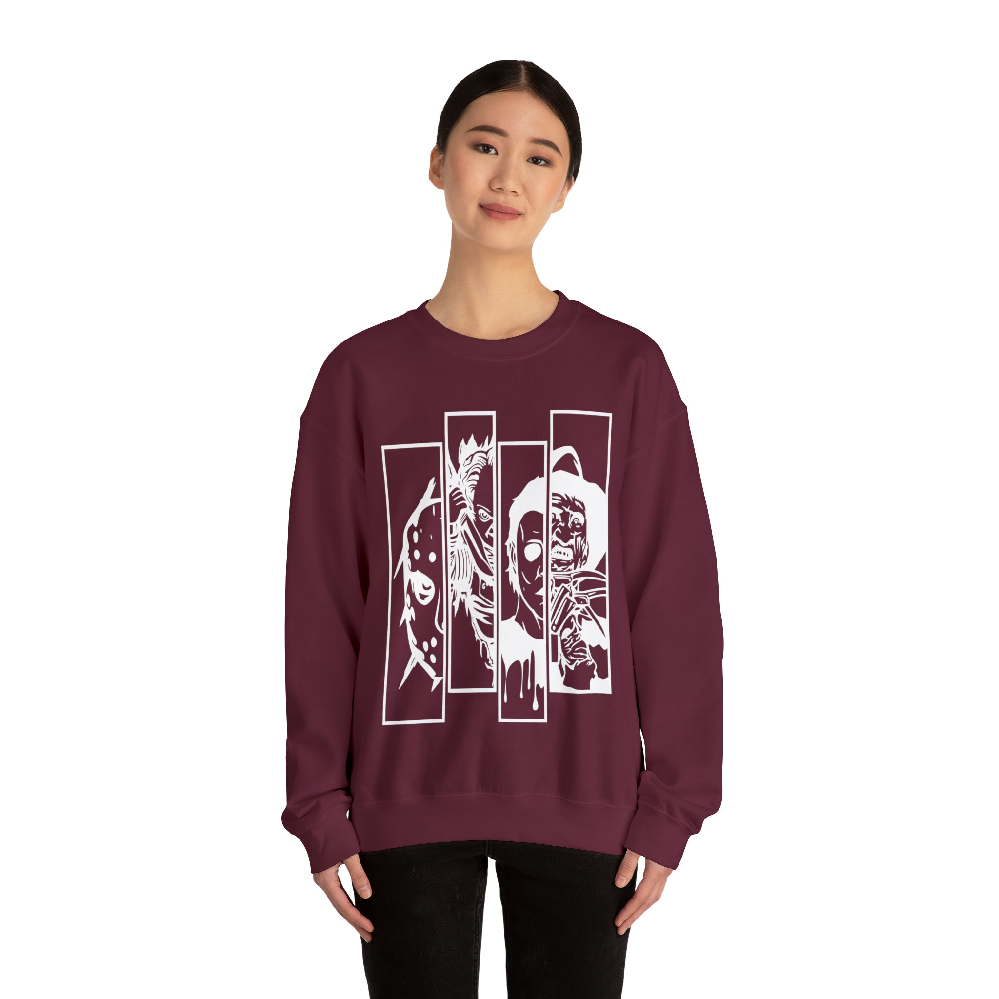 Horror Movie Friends Crewneck Sweatshirt