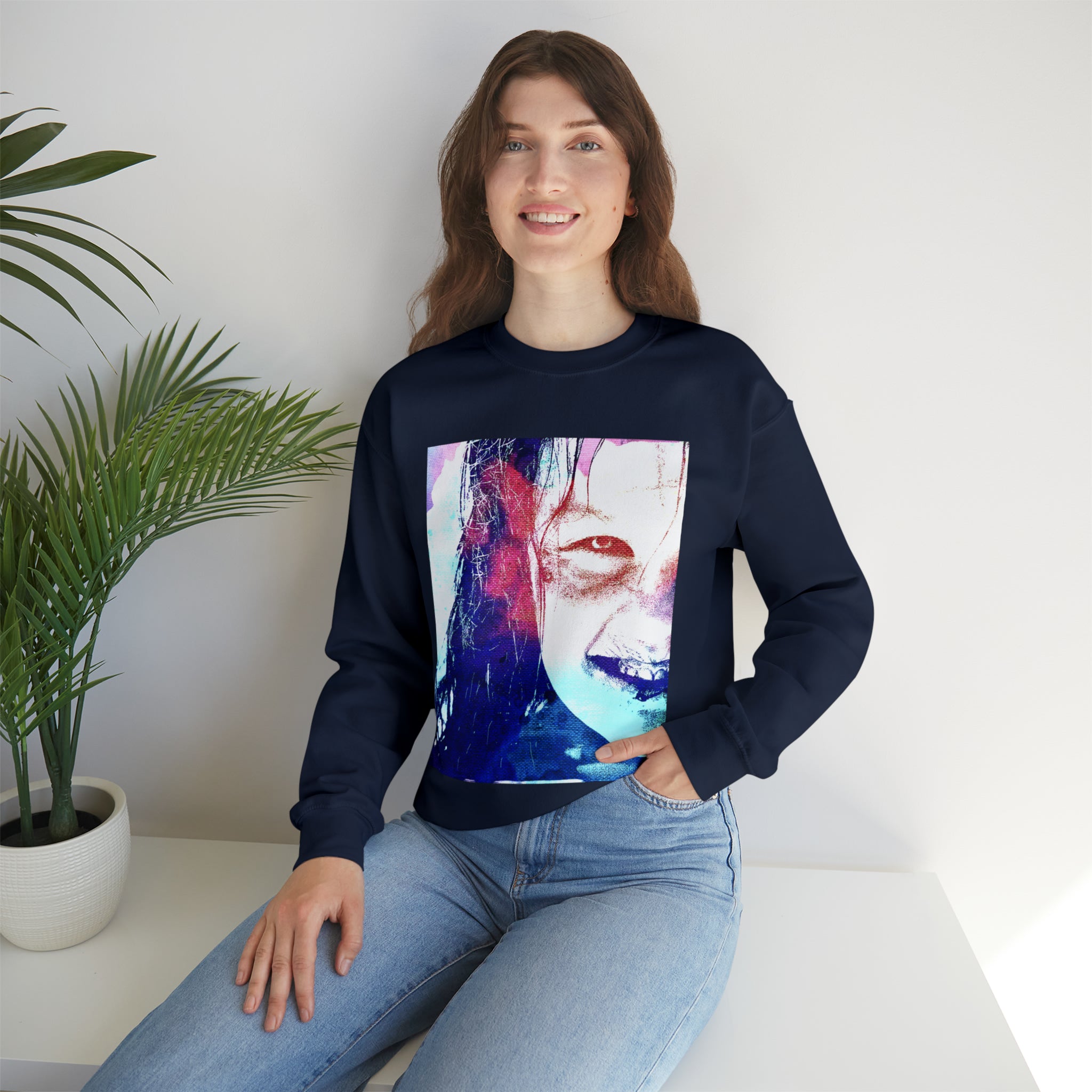 Exorcist Crewneck Sweatshirt (Pink and Navy Variant)