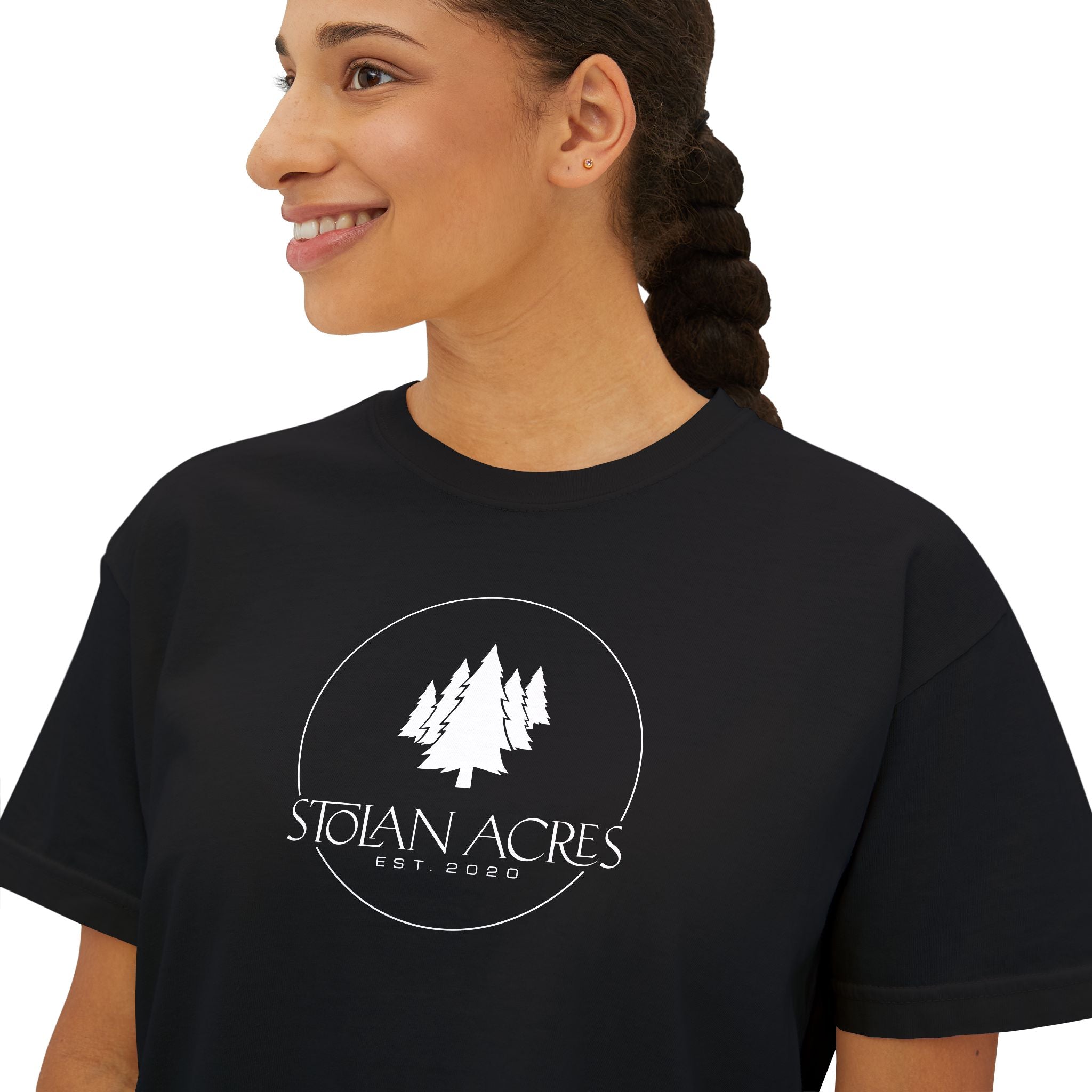 The Stolan Boxy Crop | Classic Mark